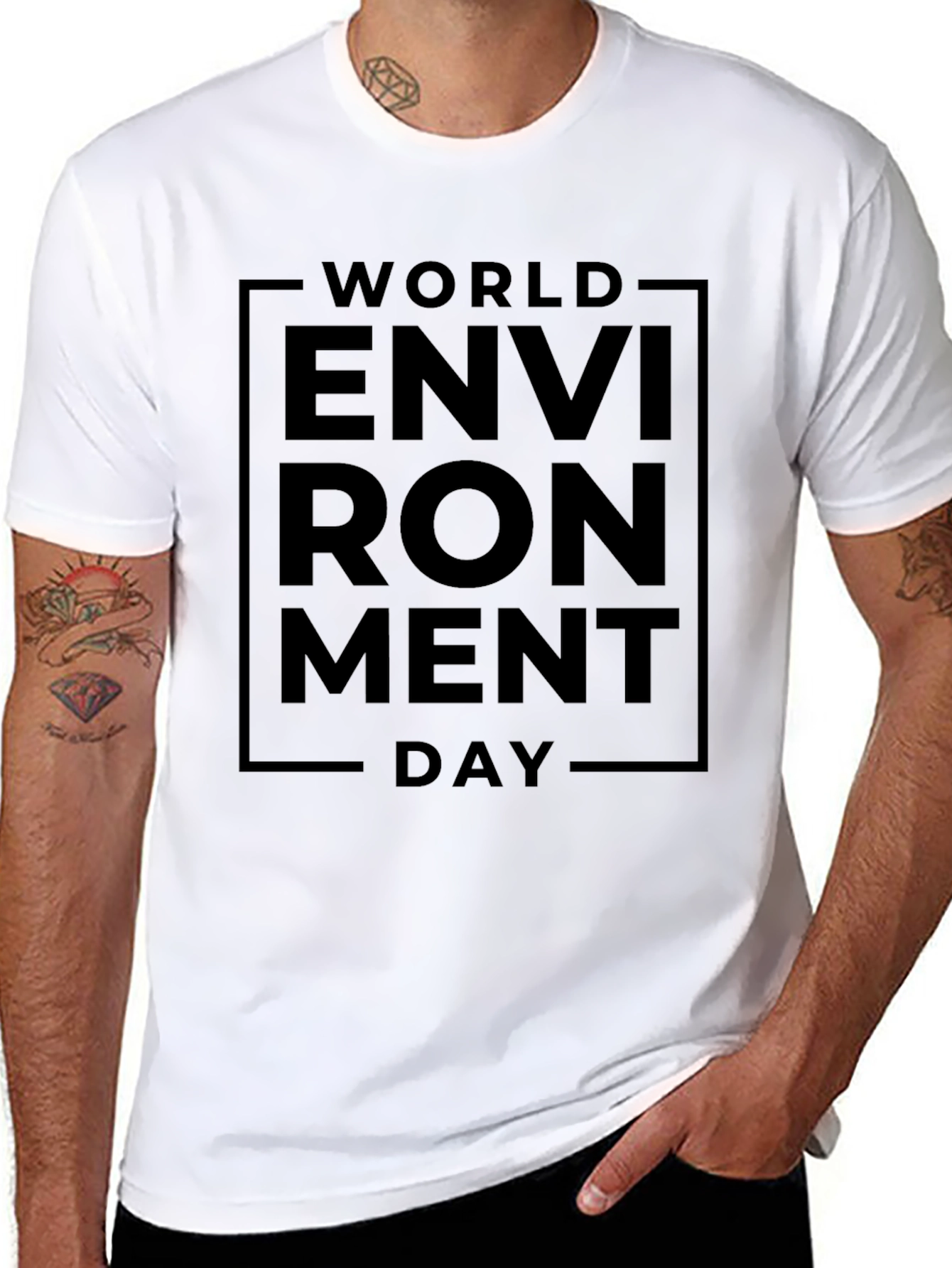 World Environment Day Black T-Shirt