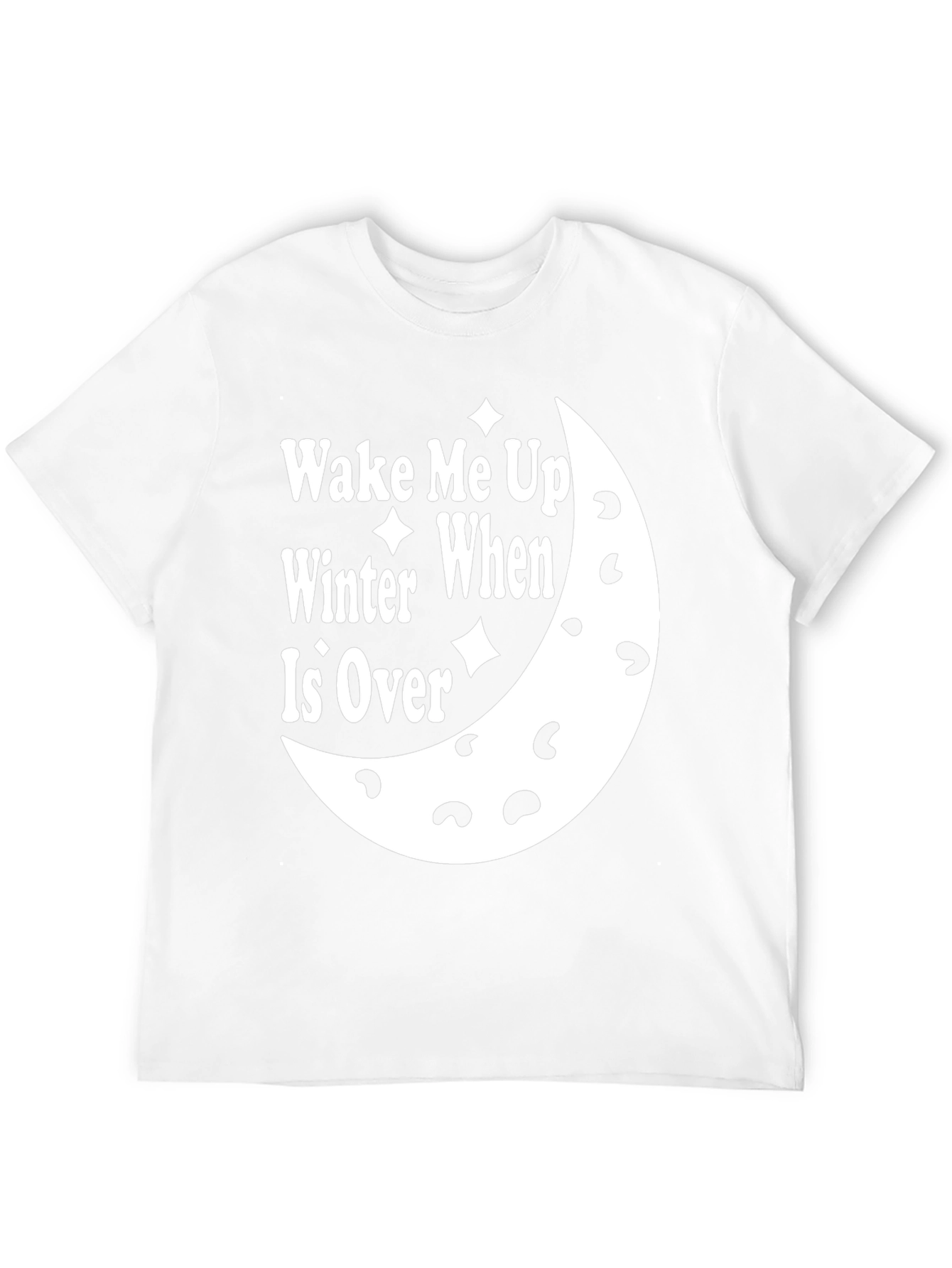 Wake Me Up When Winter Is Over Black T-Shirt