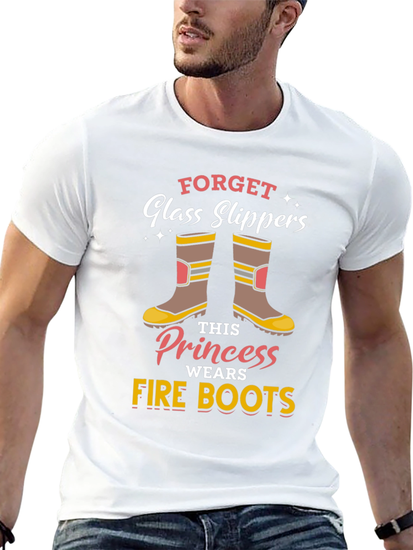 Firefighter Princess T-Shirt: Forget Glass Slippers!