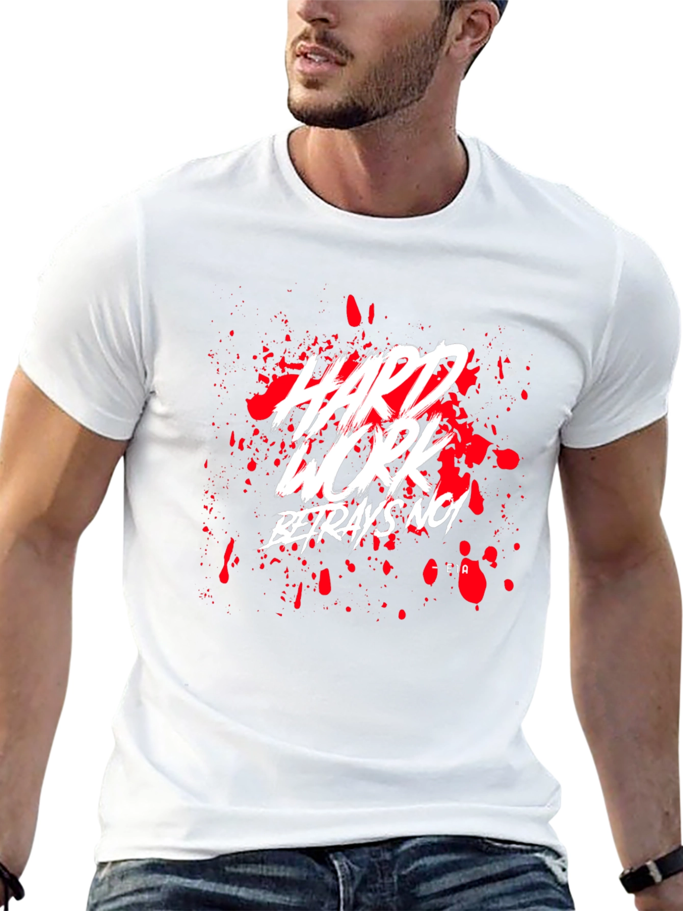 Hard Work No Betrayal Black Graphic Tee
