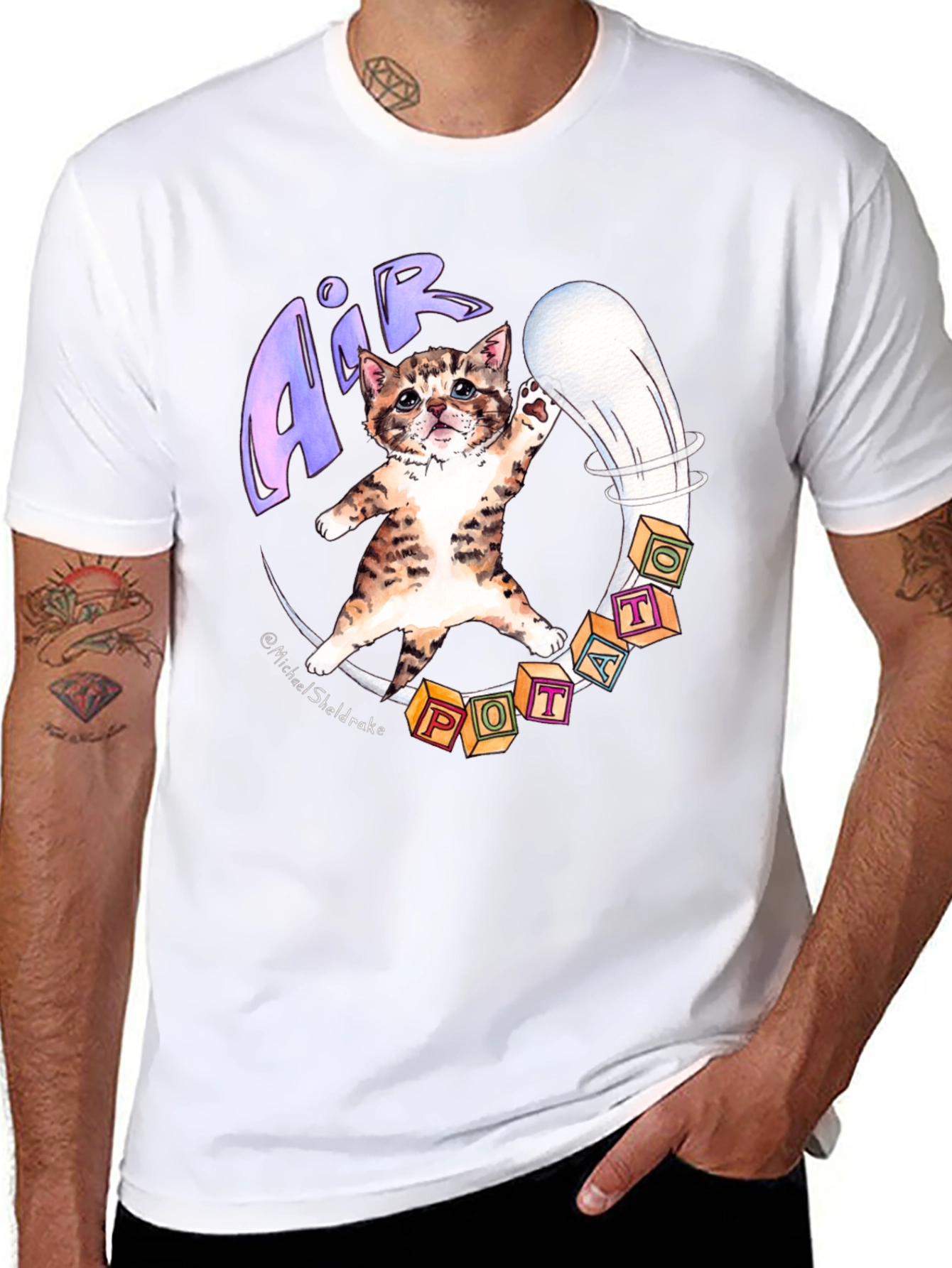 Air Potter Cat Graphic T-Shirt
