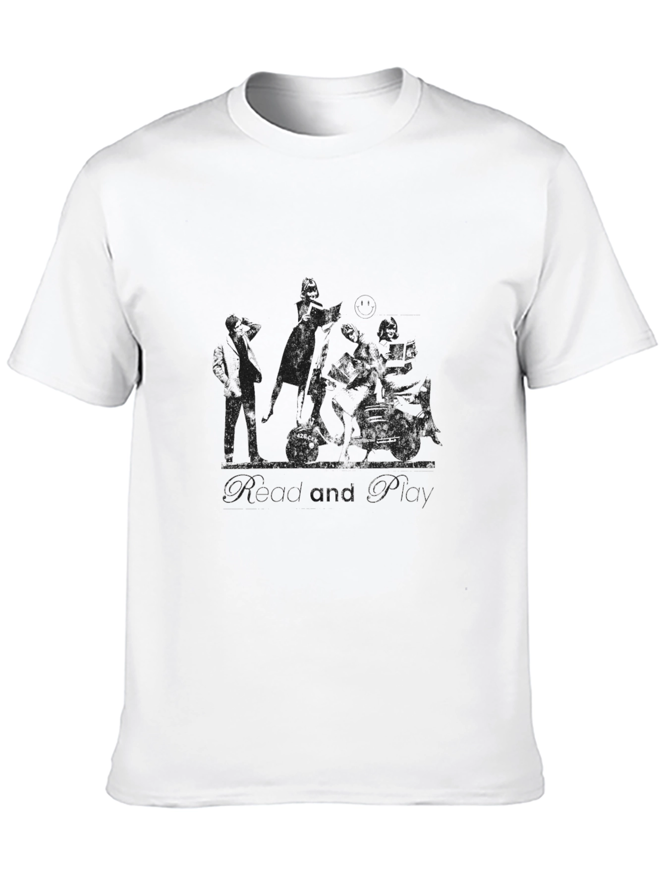 Mens Black Graphic Print T-Shirt