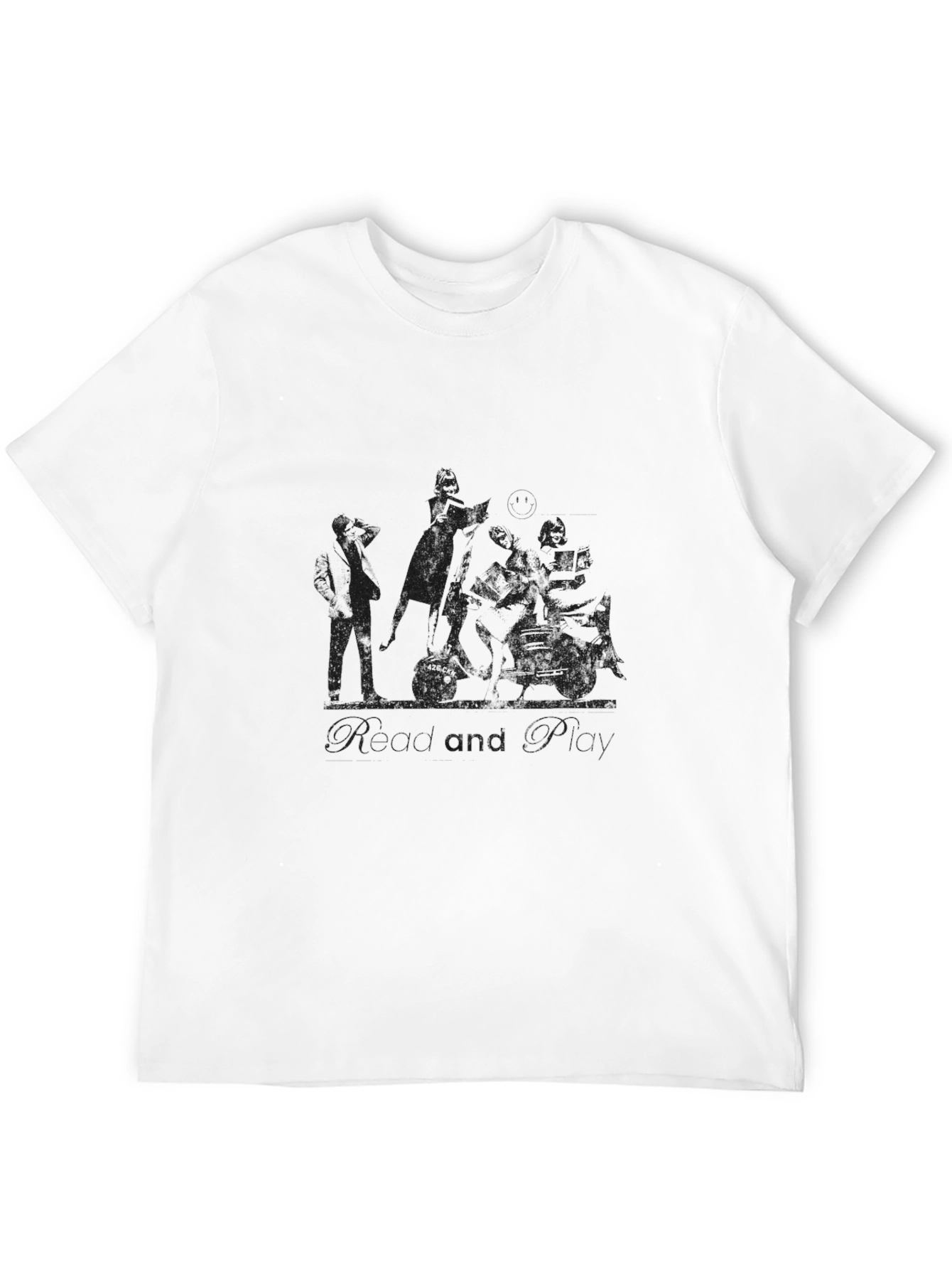 Mens Black Graphic Print T-Shirt