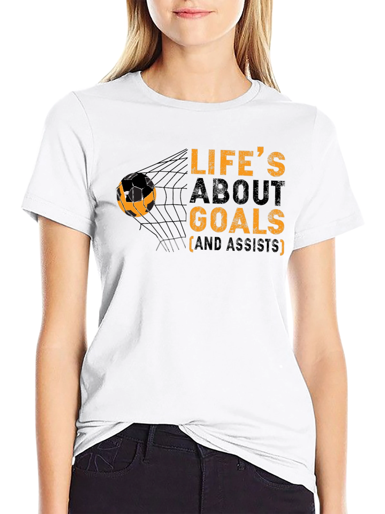 Lifes About Goals T-Shirt Soccer