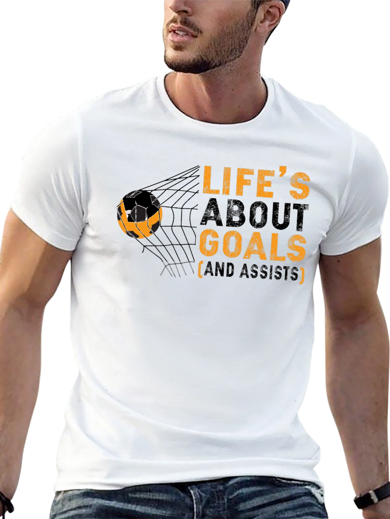 Lifes About Goals T-Shirt Soccer