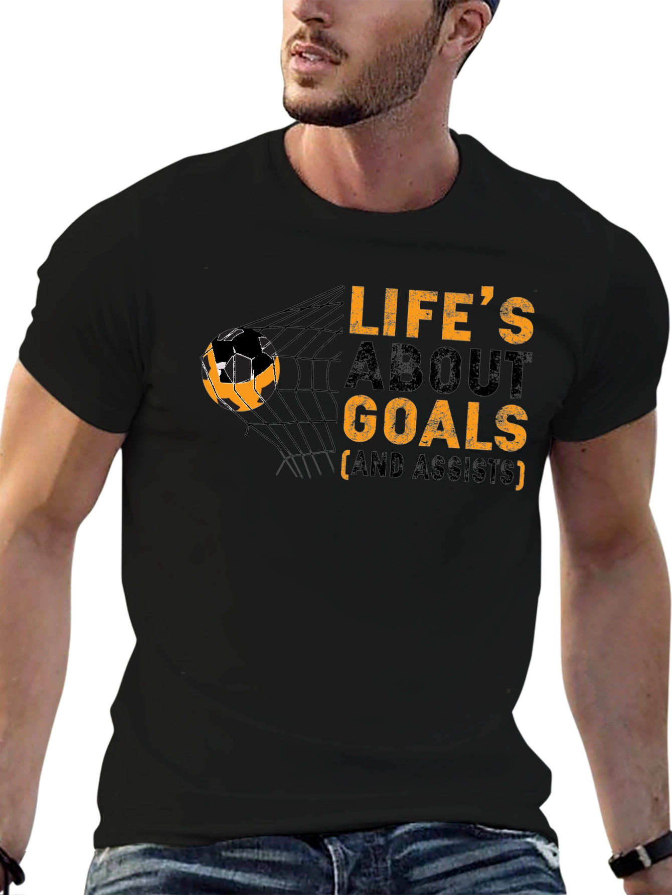 Lifes About Goals T-Shirt Soccer