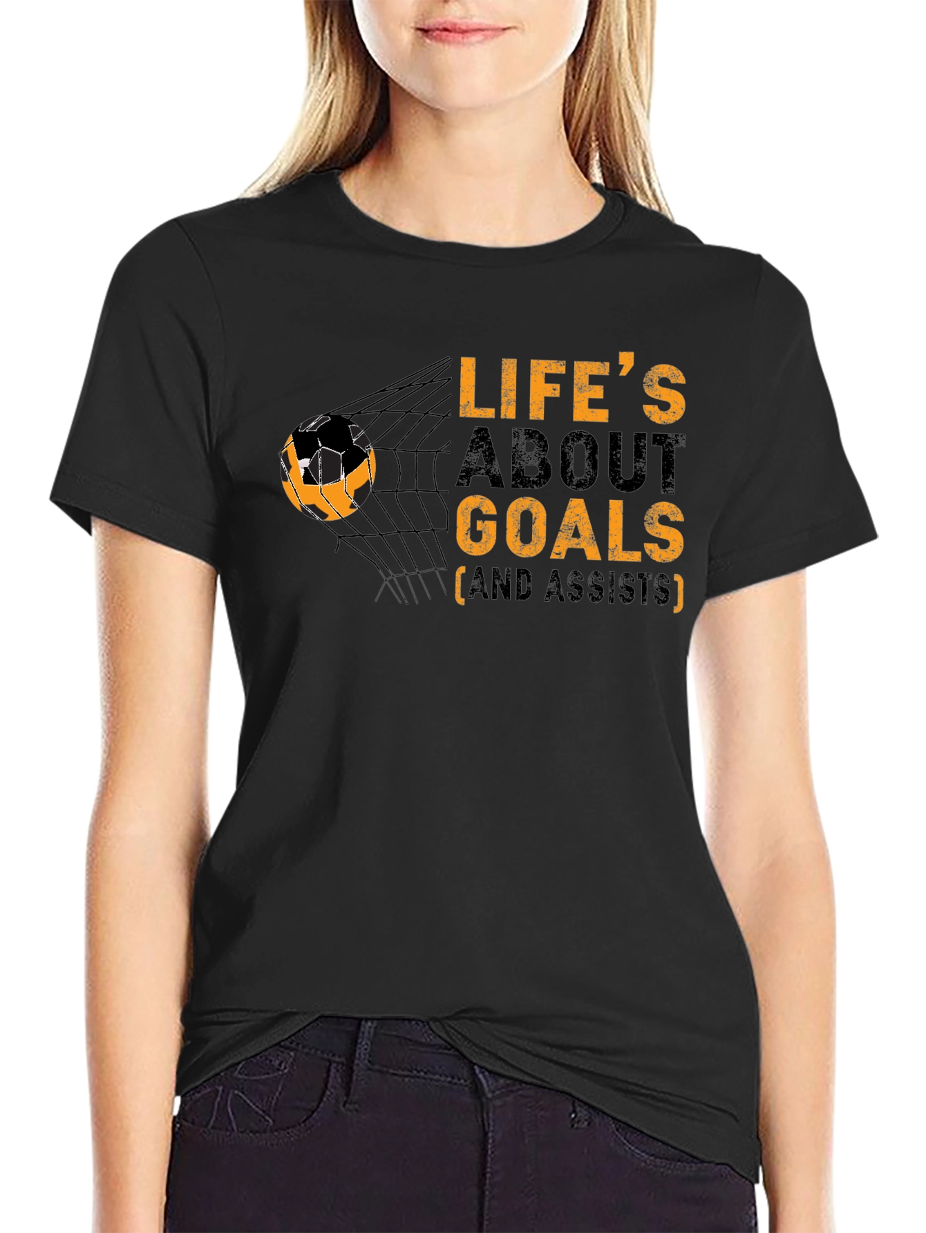 Lifes About Goals T-Shirt Soccer