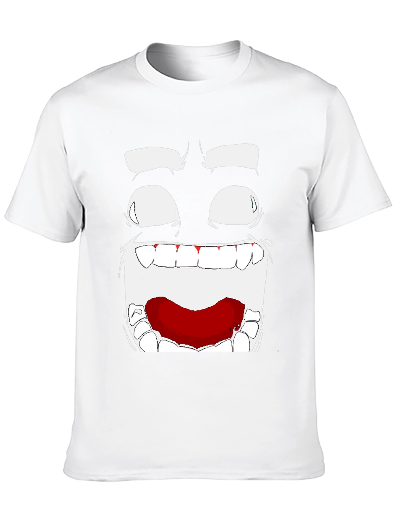 Abstract Face Graphic T-Shirt