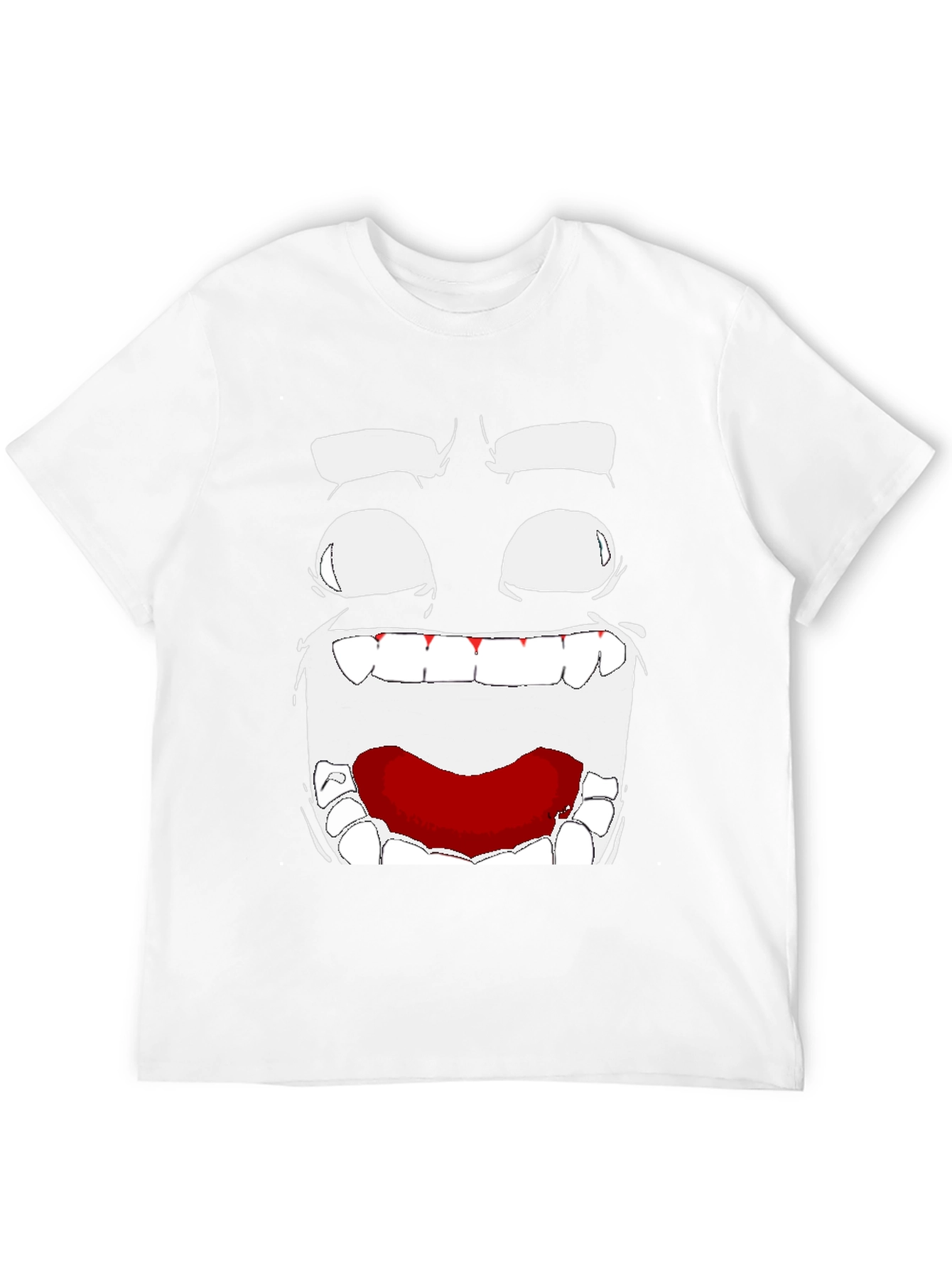 Abstract Face Graphic T-Shirt