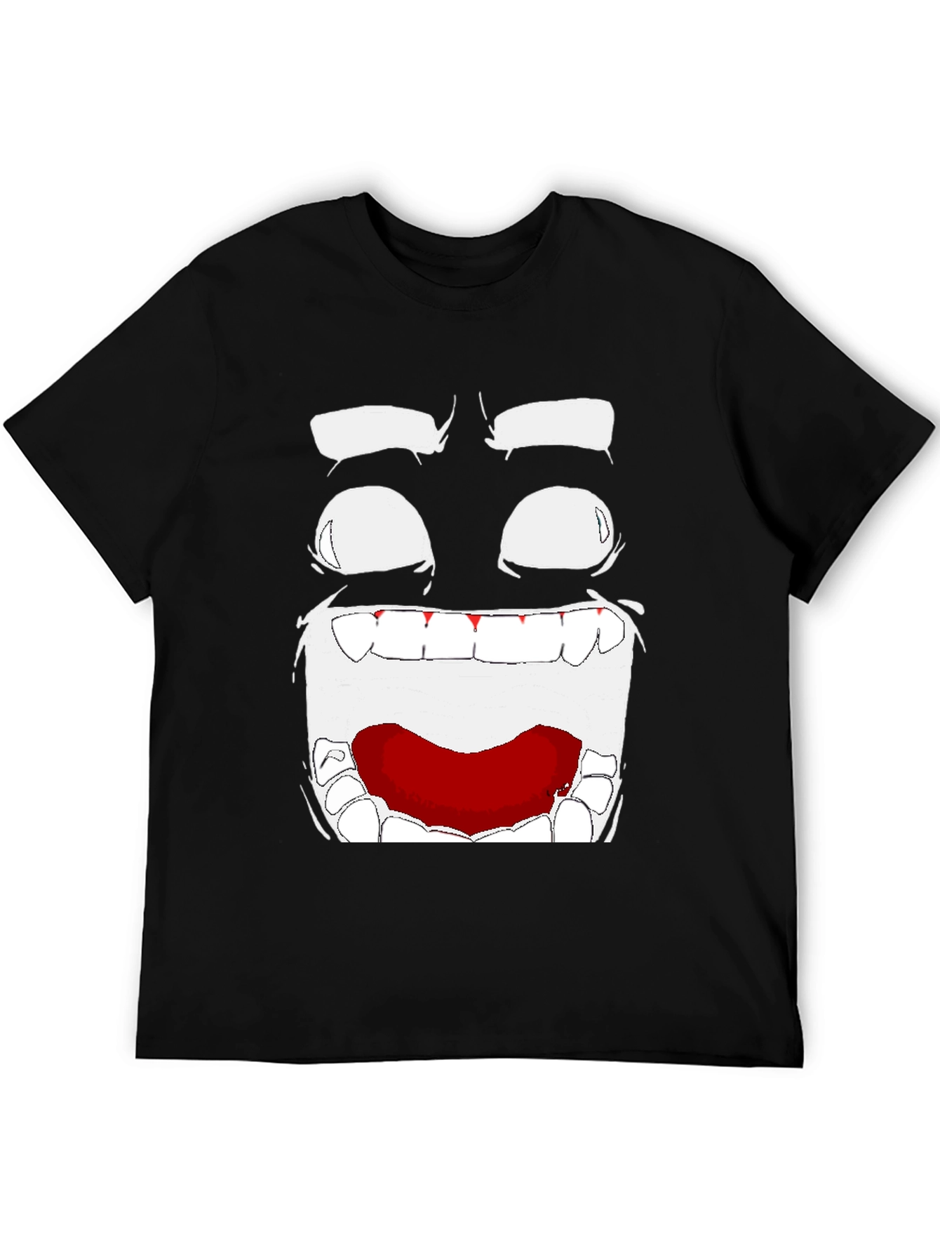 Abstract Face Graphic T-Shirt