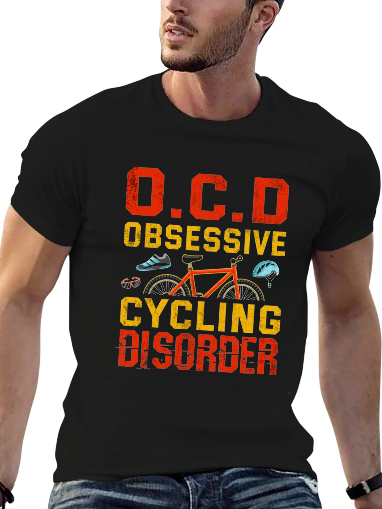 OCD Obsessive Cycling Disorder Graphic Tee