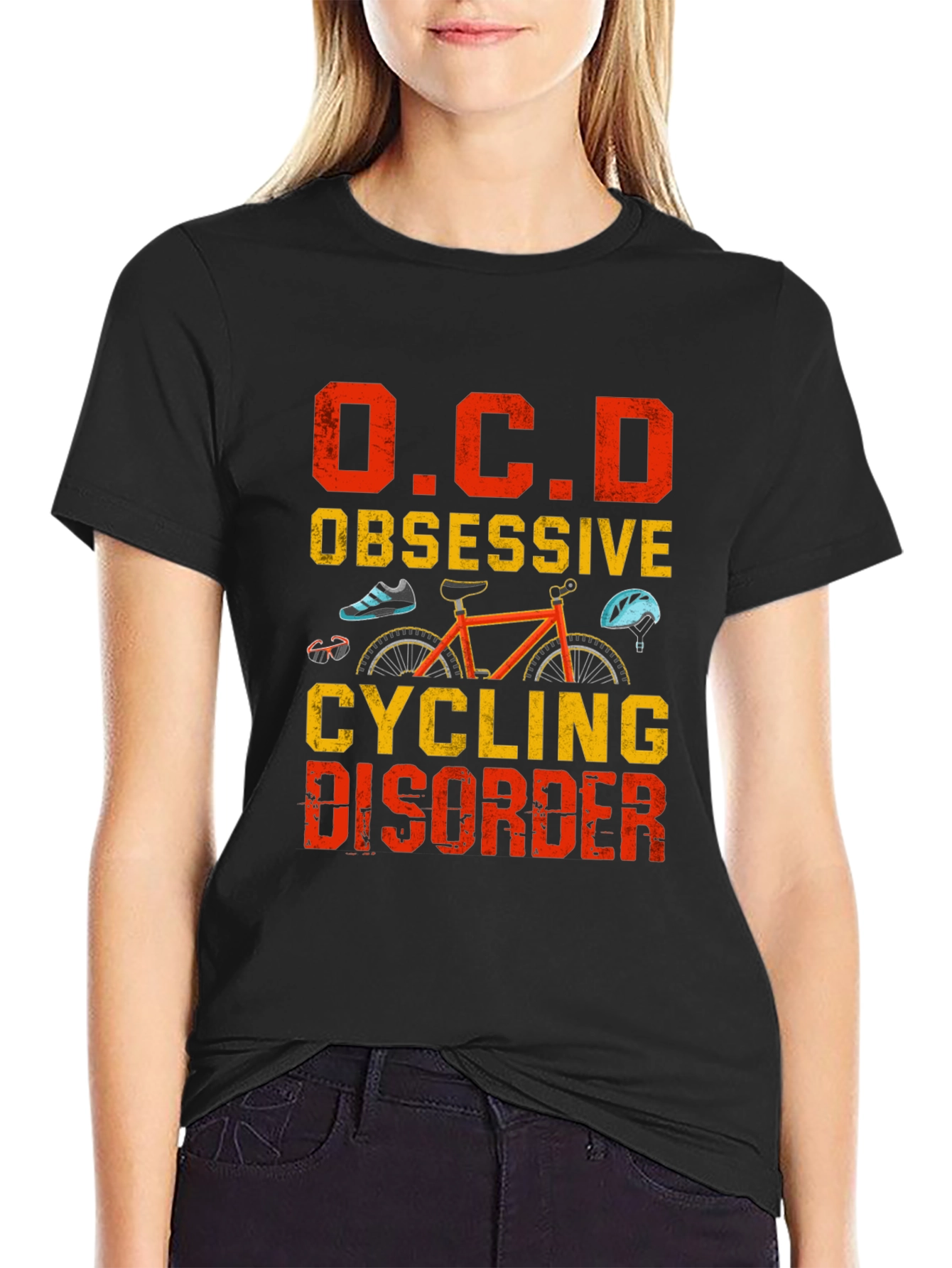 OCD Obsessive Cycling Disorder Graphic Tee