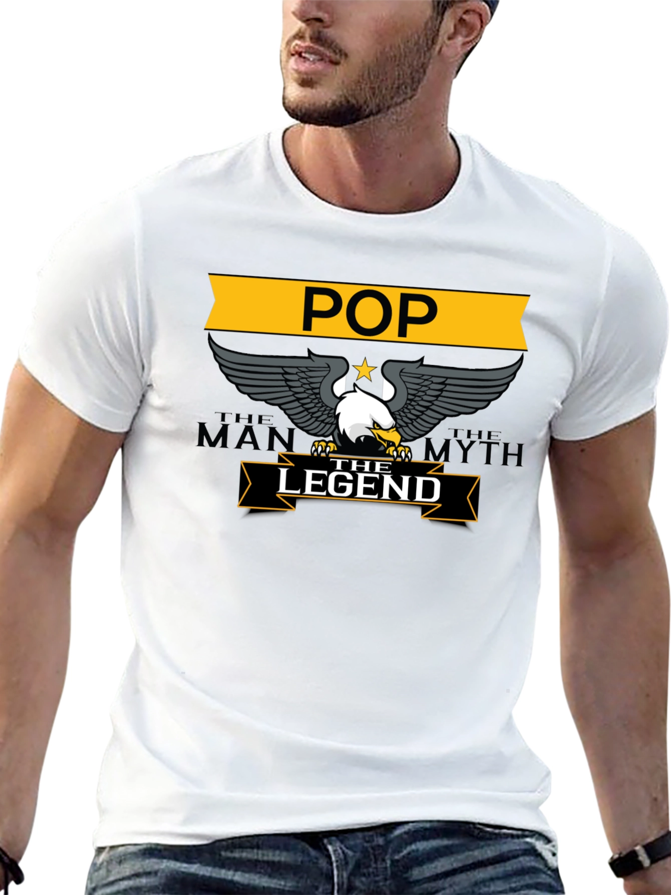 POP The Man The Myth The Legend Black T-Shirt