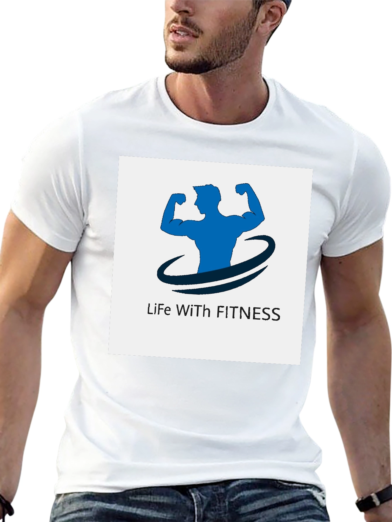 Life With Fitness Black T-Shirt