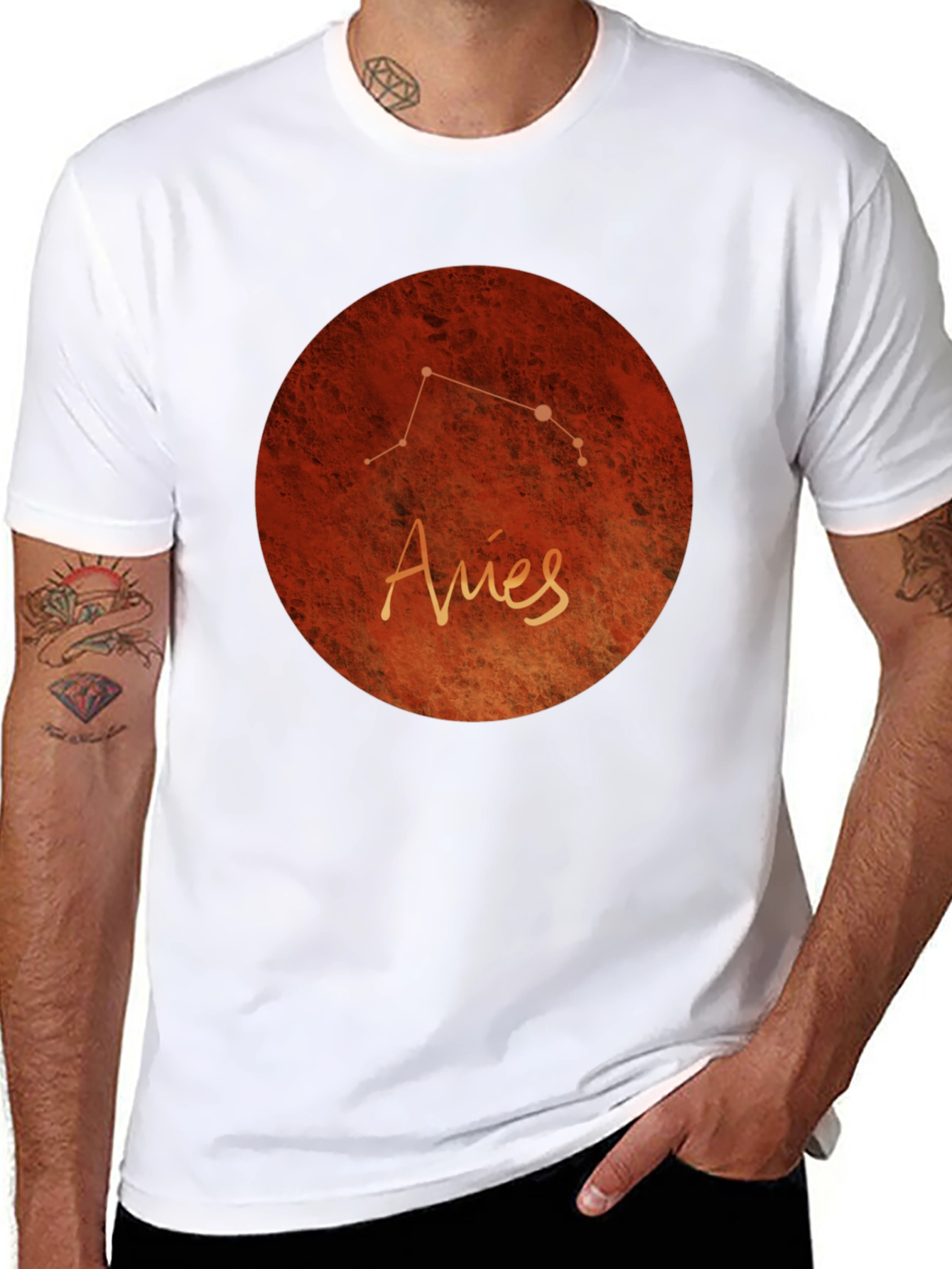 Aries Zodiac Sign Graphic T-Shirt
