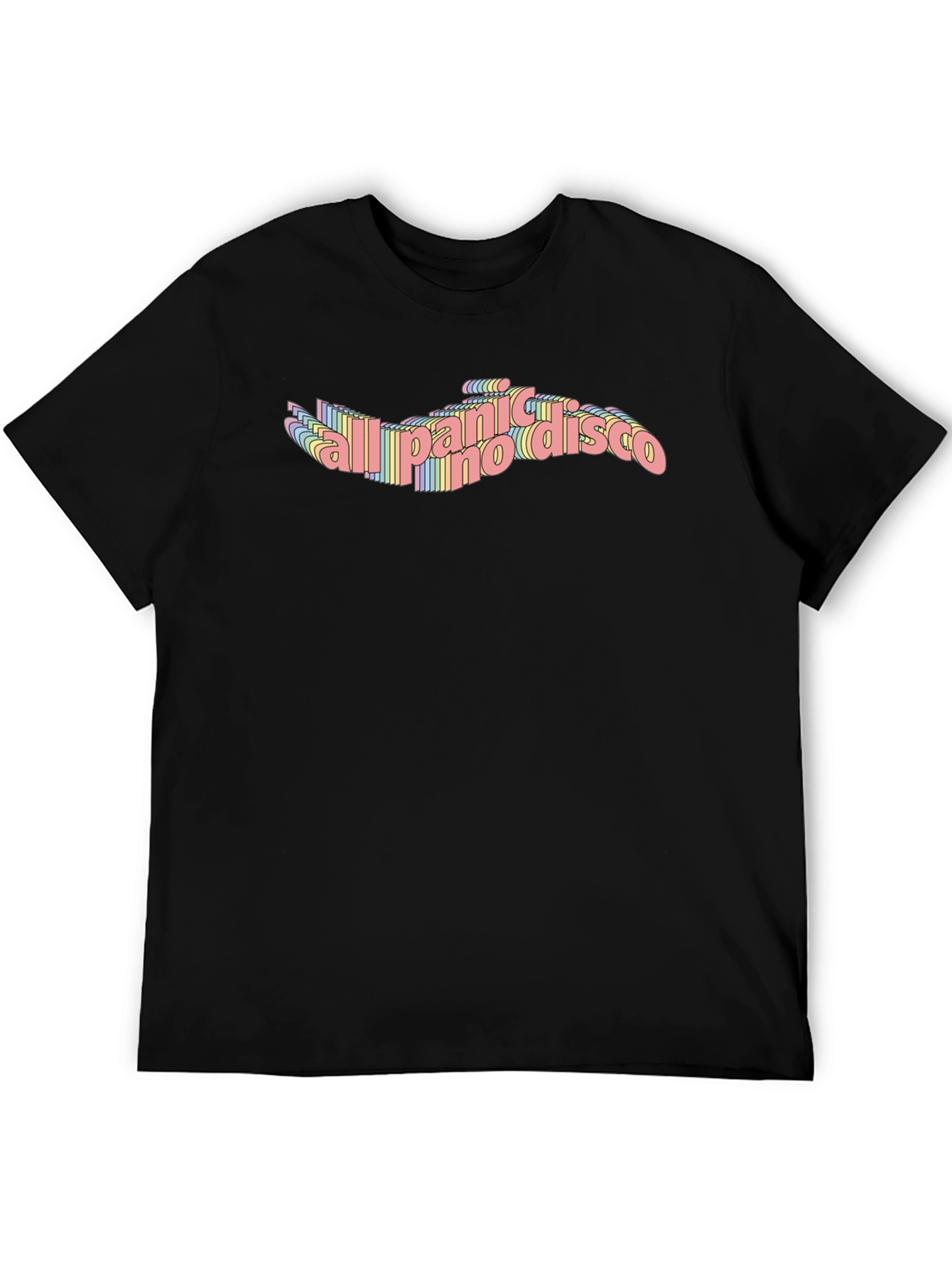 Panic! At The Disco Rainbow Text T-Shirt