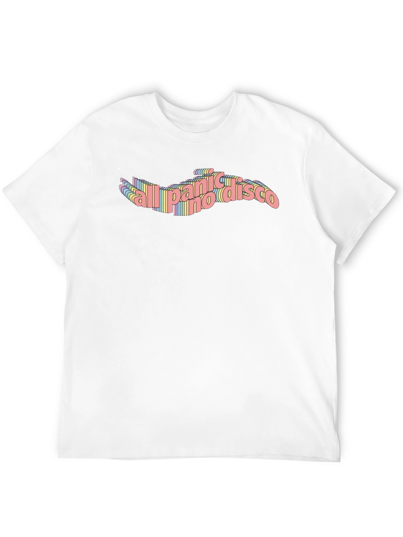 Panic! At The Disco Rainbow Text T-Shirt