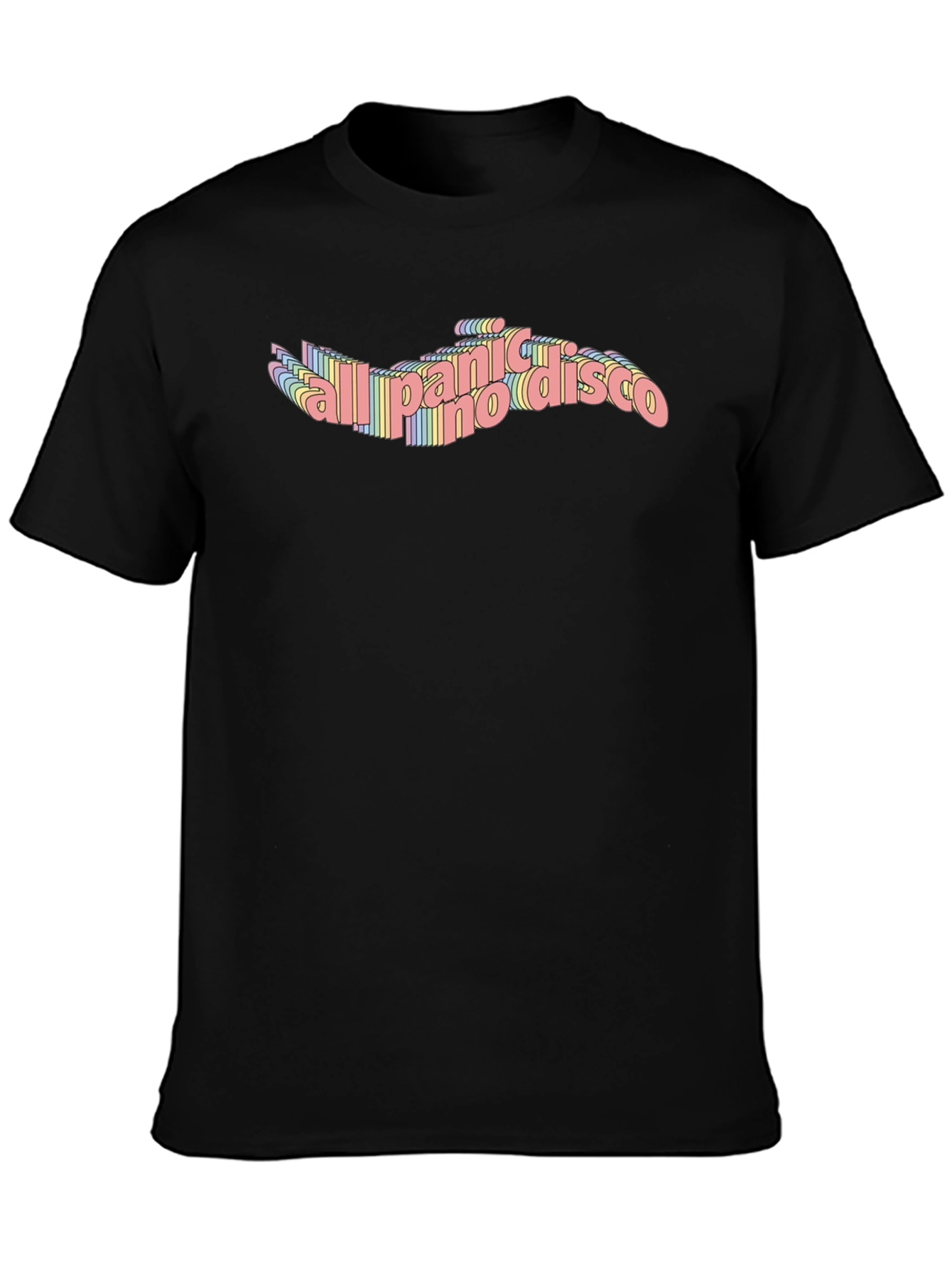 Panic! At The Disco Rainbow Text T-Shirt