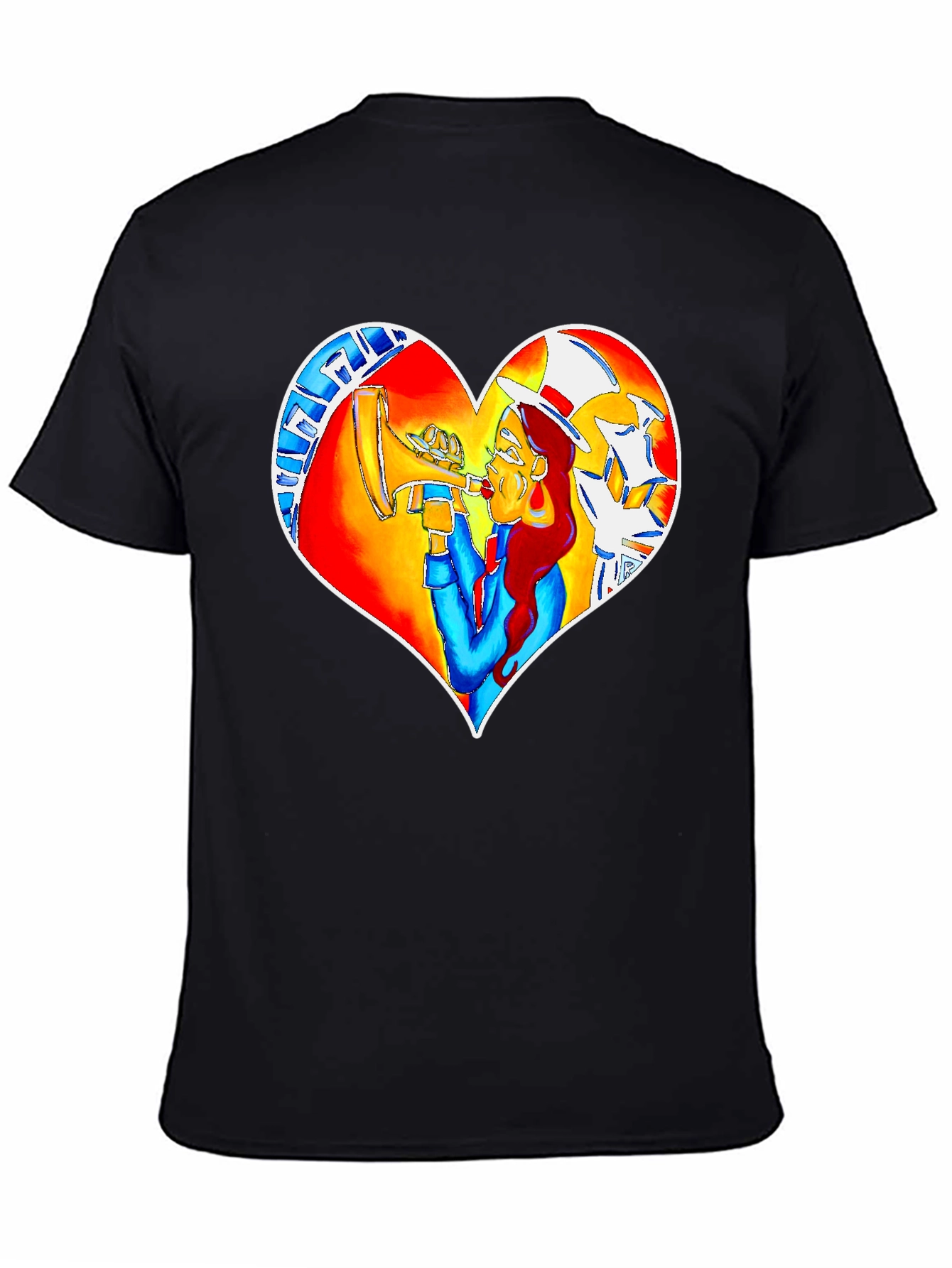 Heart Design Graphic Print Tee