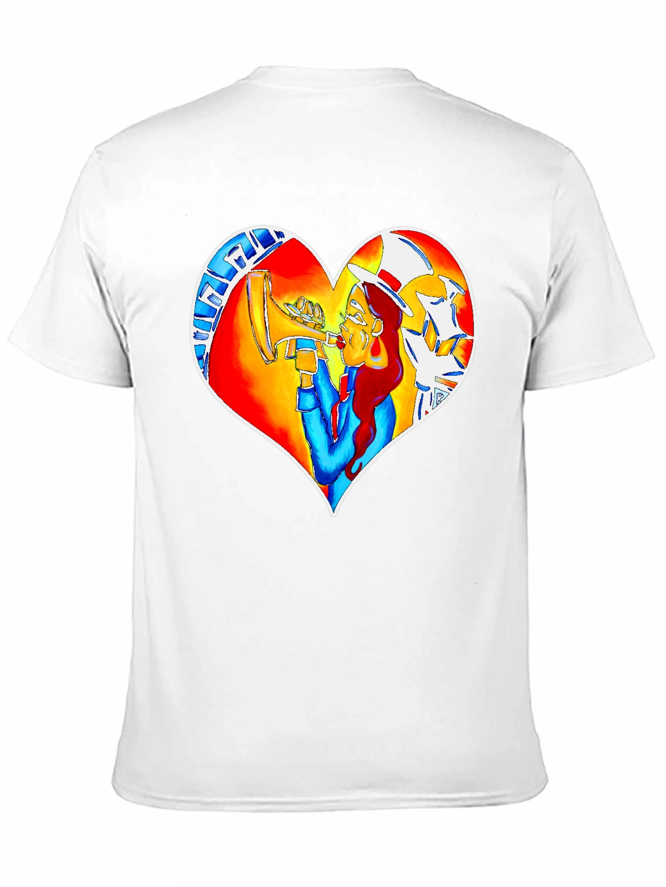 Heart Design Graphic Print Tee
