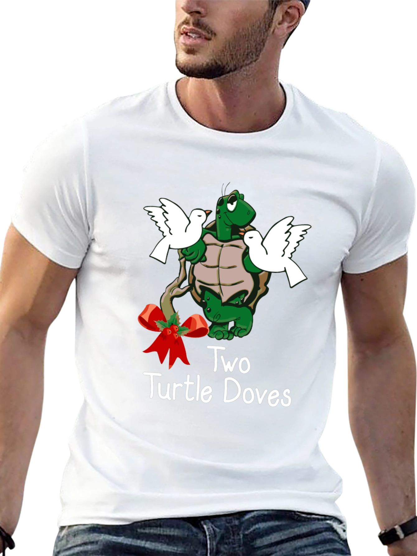 Two Turtle Doves Christmas T-Shirt