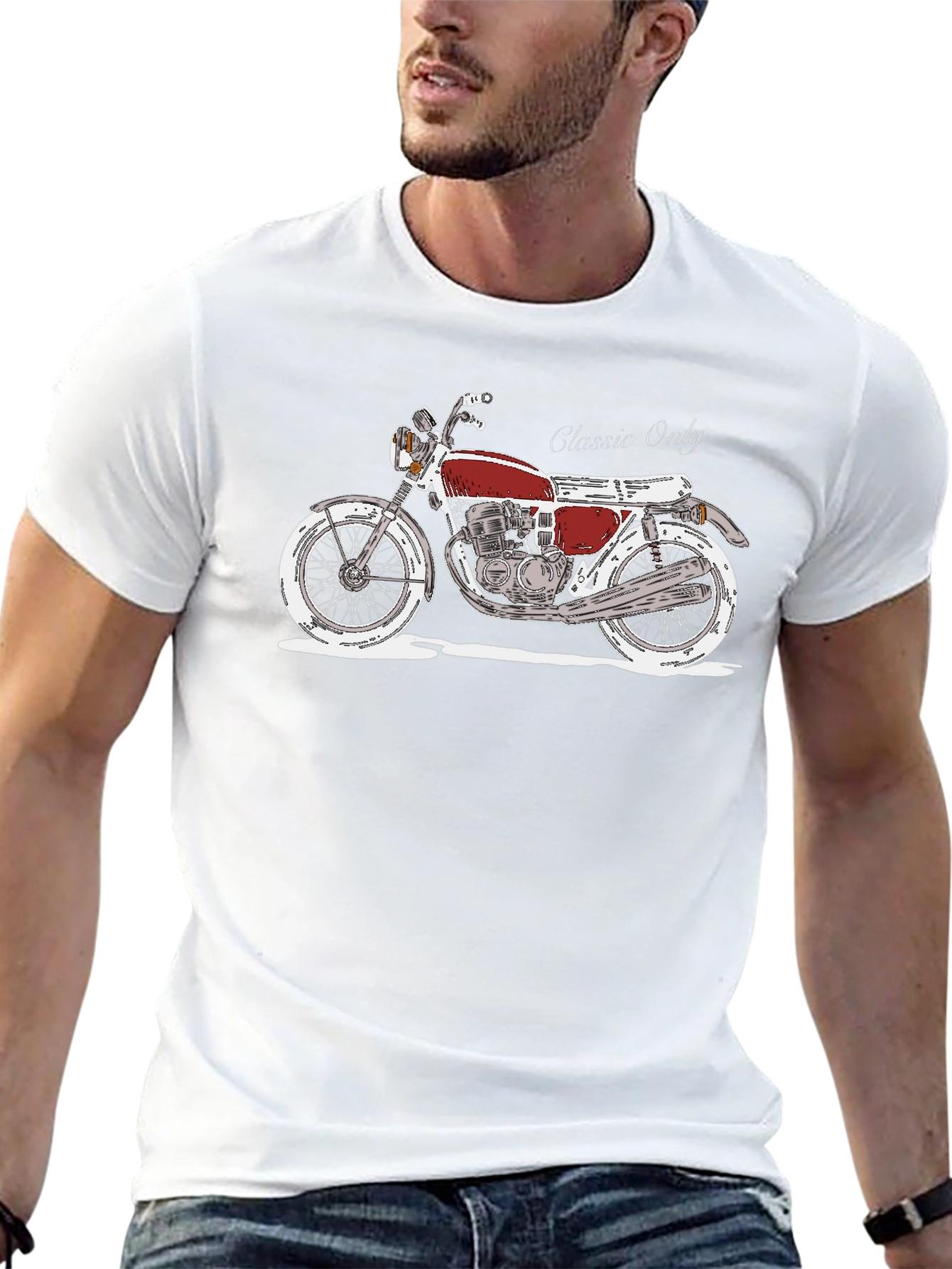 Classic Motorcycle T-Shirt - Ride in Style