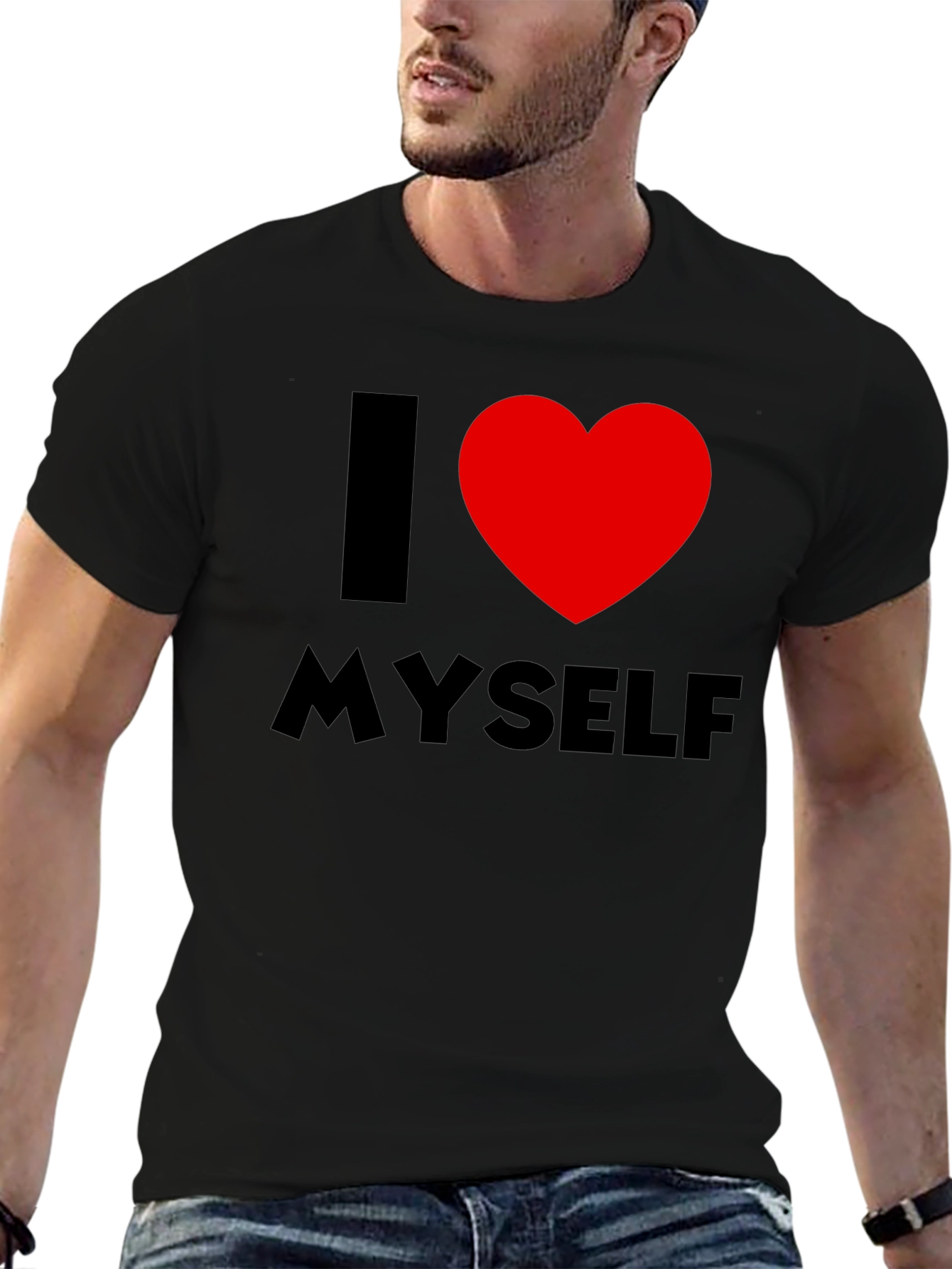 I Heart Myself Black T-Shirt