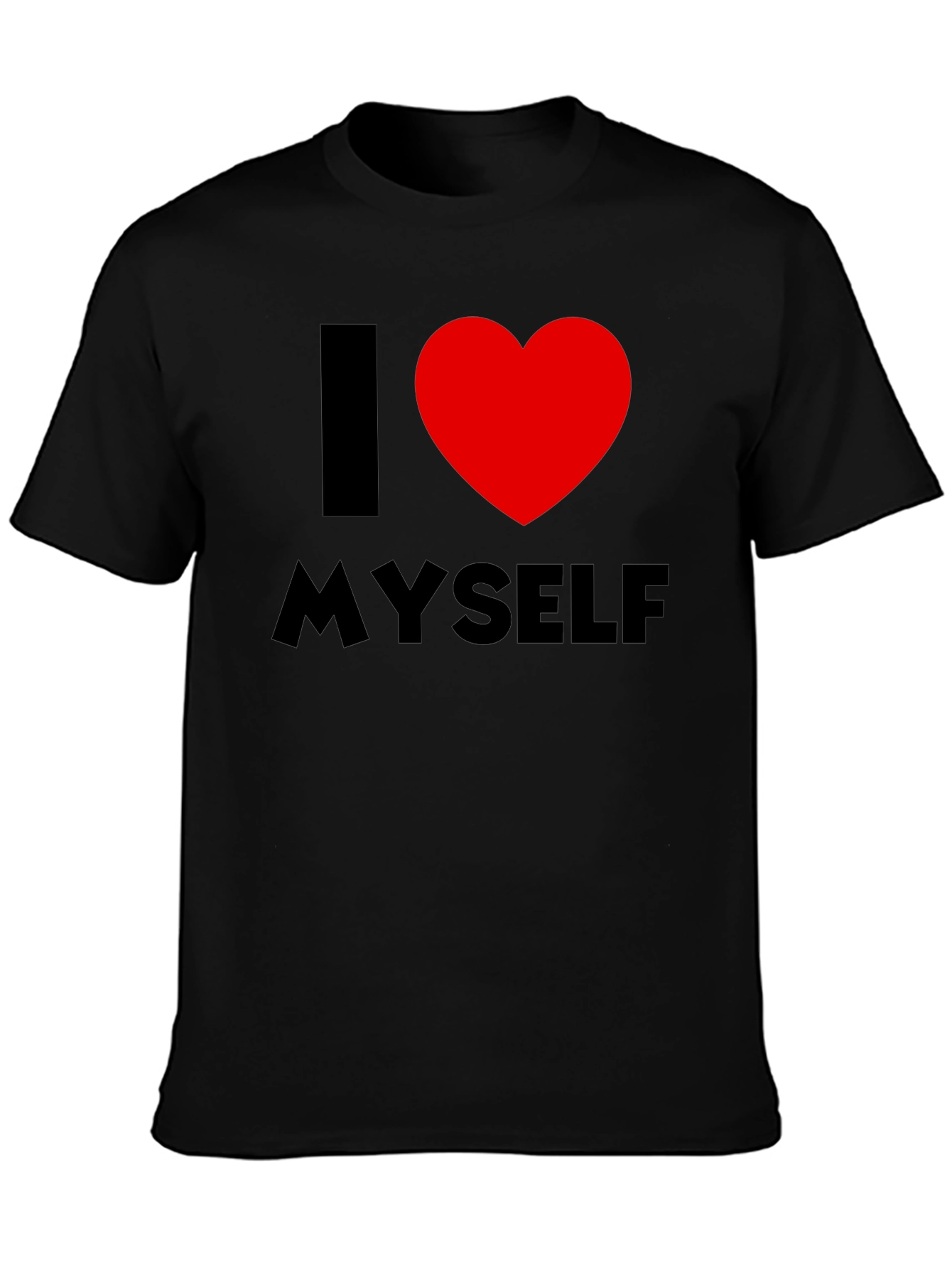 I Heart Myself Black T-Shirt