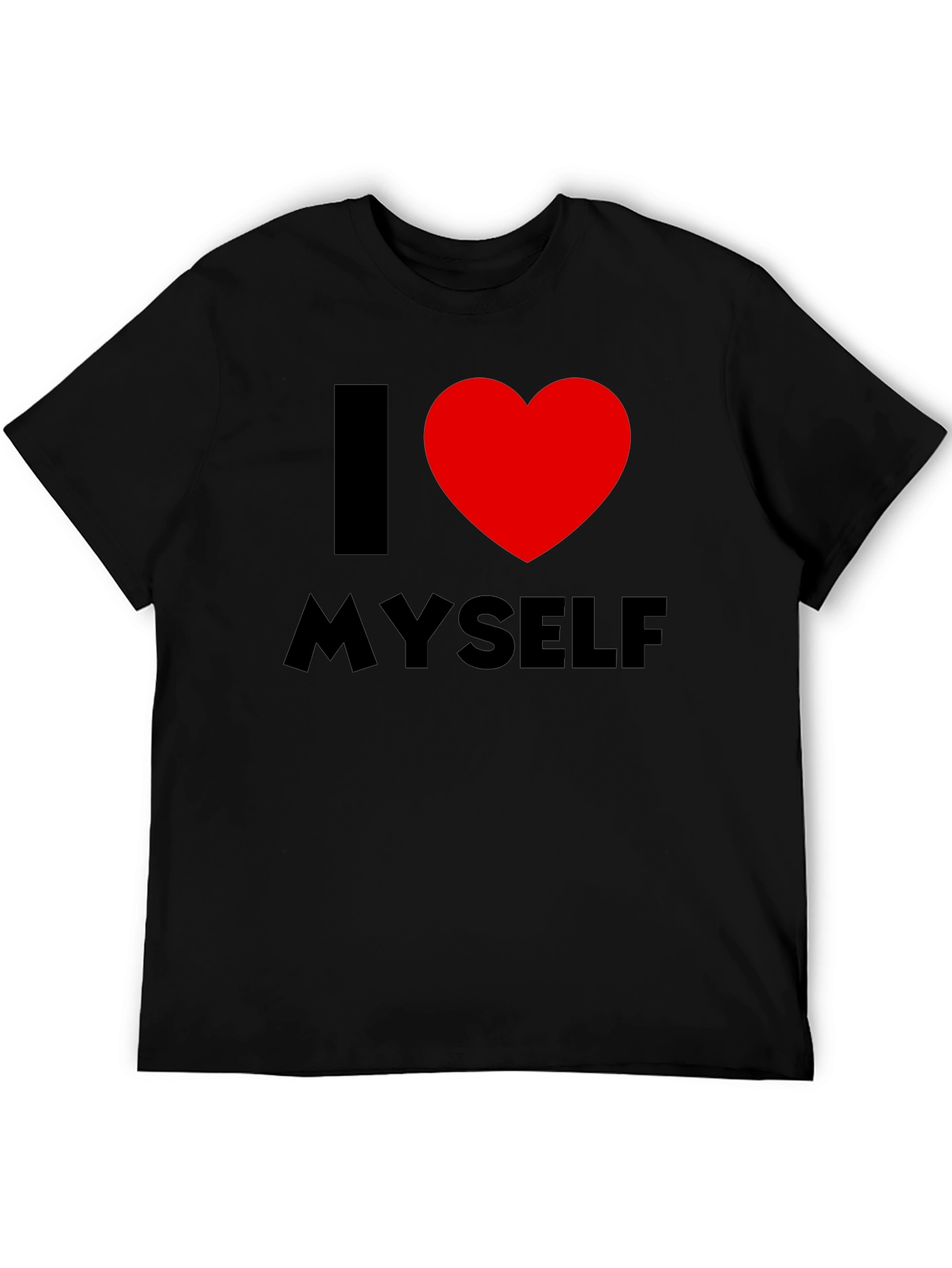 I Heart Myself Black T-Shirt