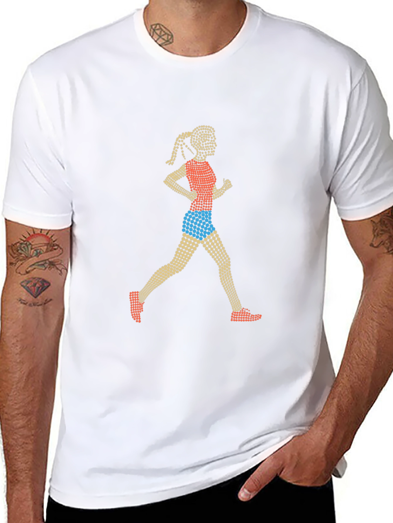 Runner Graphic Tee - Stylish & Sporty Design