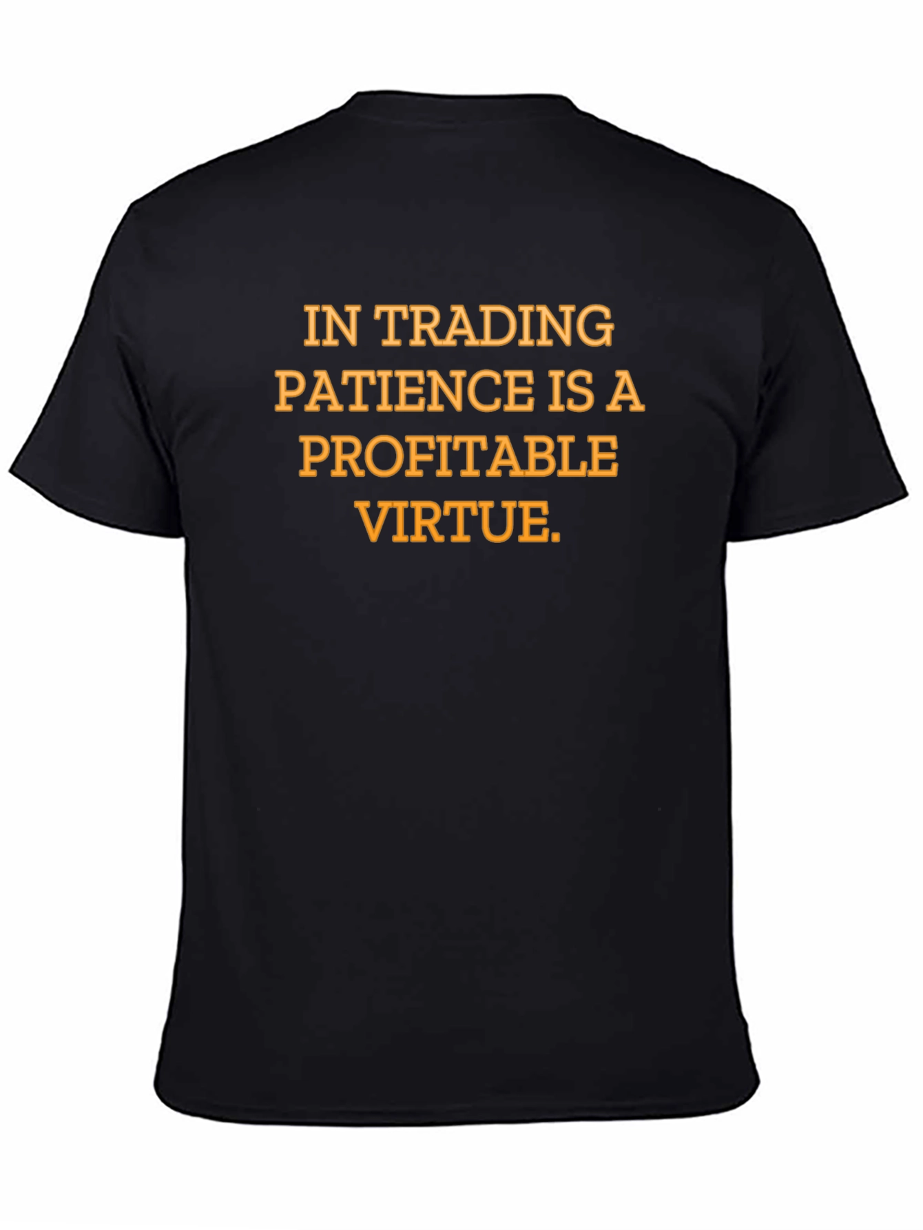Trading Patience Graphic Tee - Black Cotton