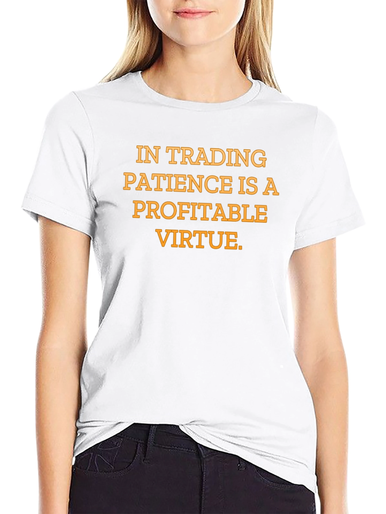 Trading Patience Graphic Tee - Black Cotton