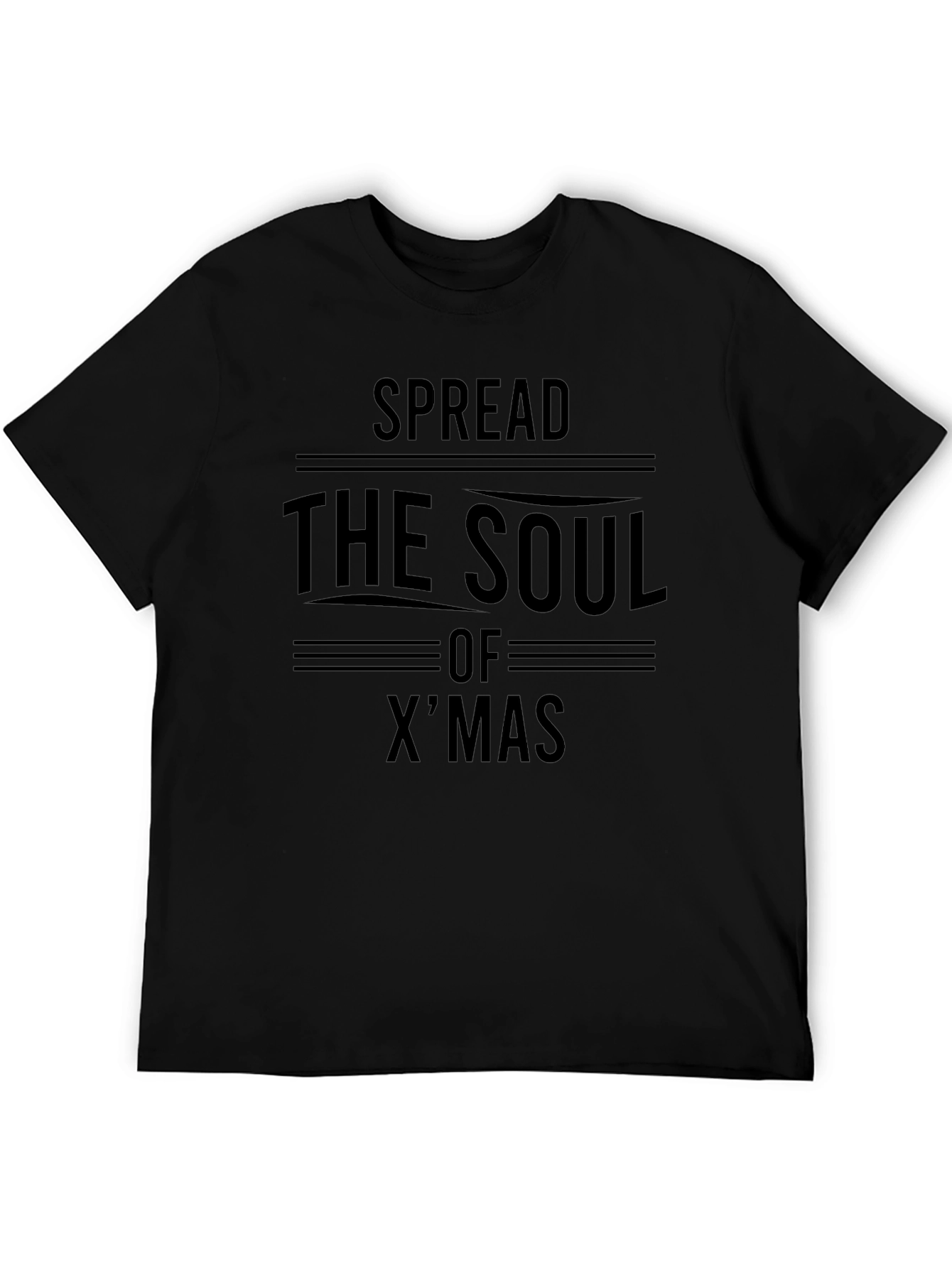 Spread the Soul of Xmas Black Graphic Tee