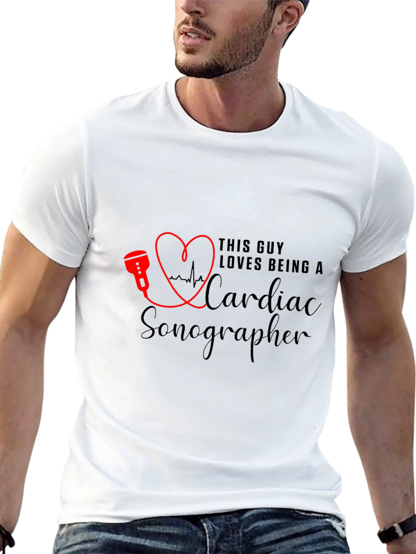 Cardiac Sonographer T-Shirt - Love Being A Sonographer