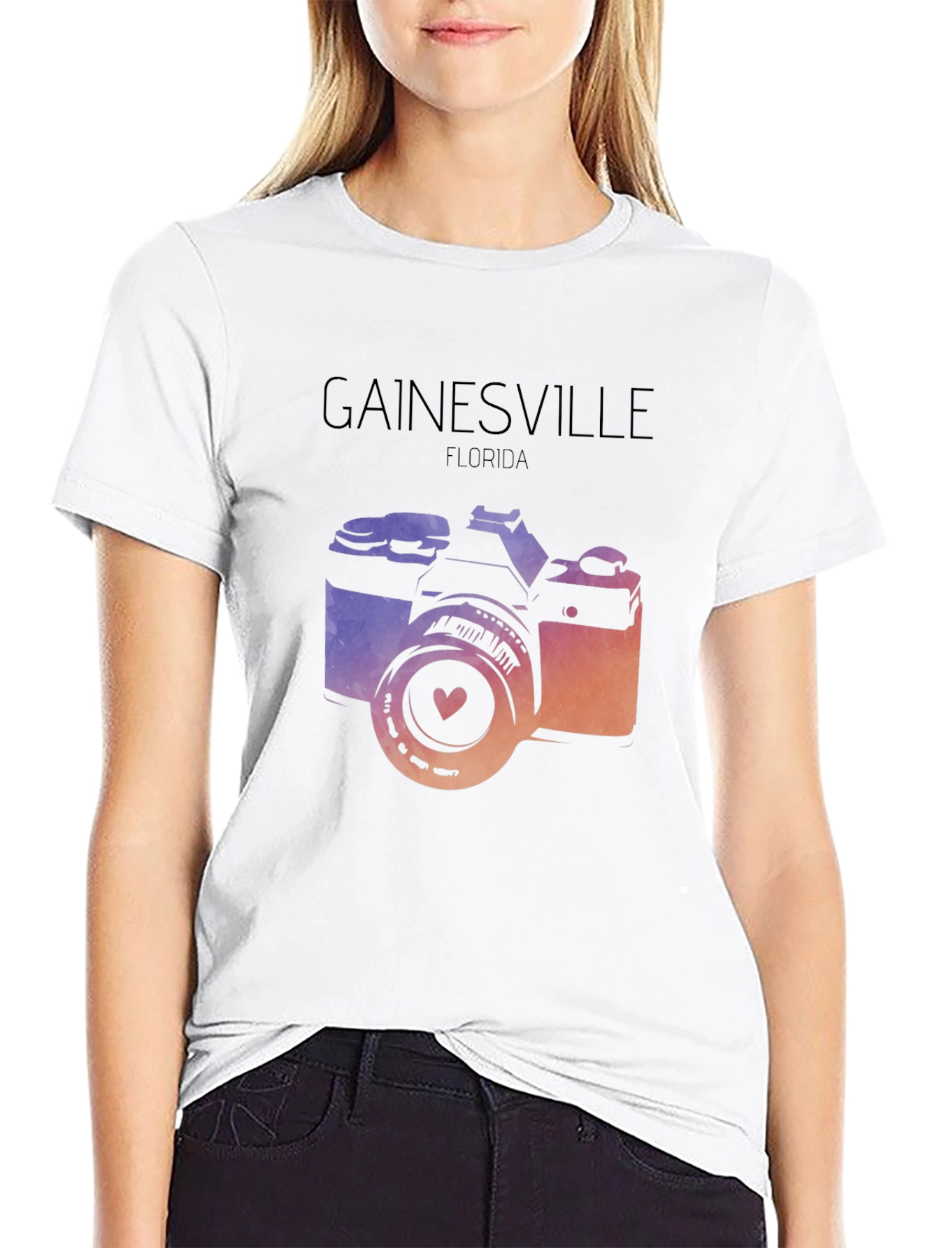 Gainesville Florida Camera Graphic Tee