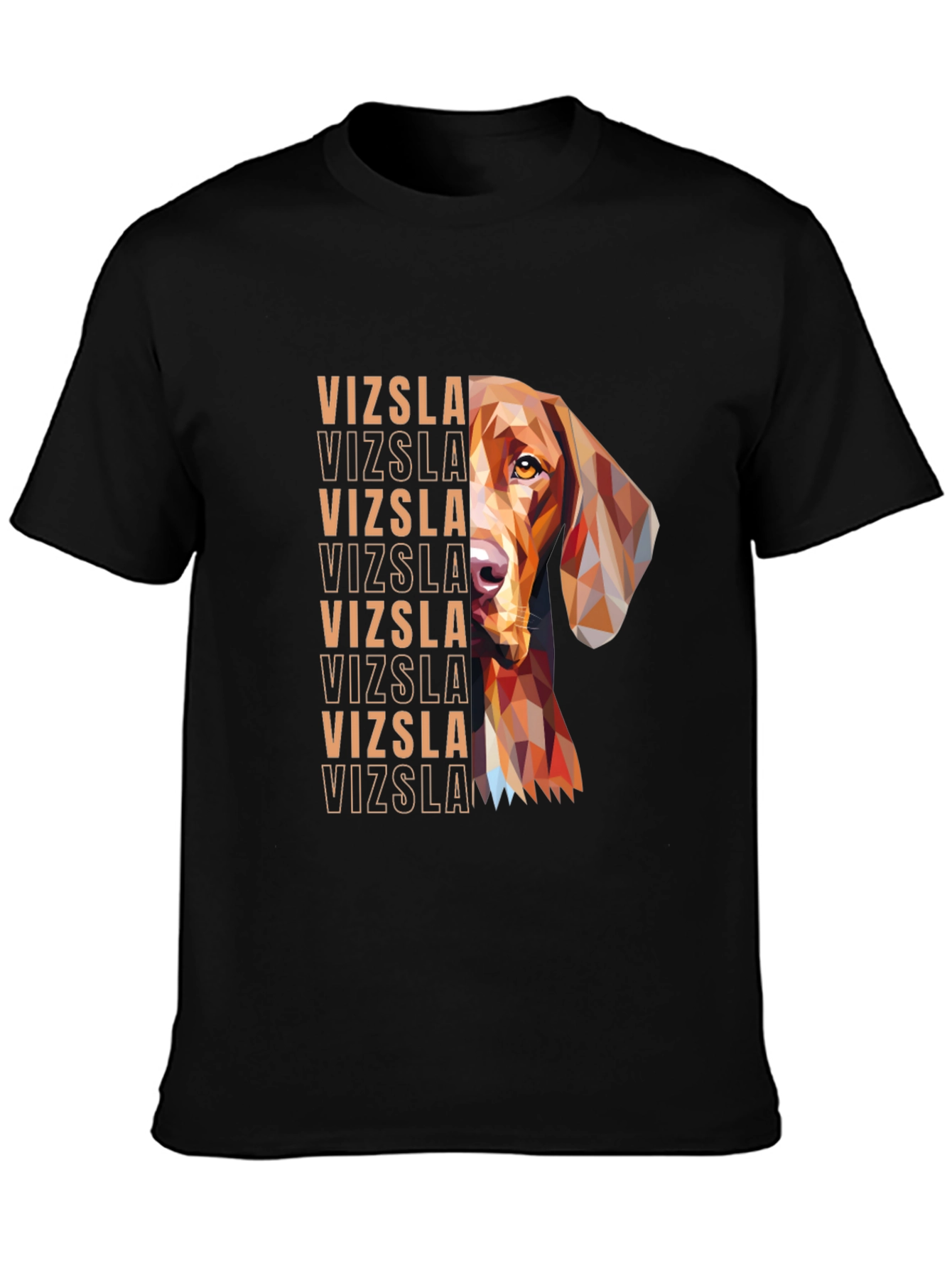 Vizsla Dog Geometric T-Shirt - Unique Graphic Tee