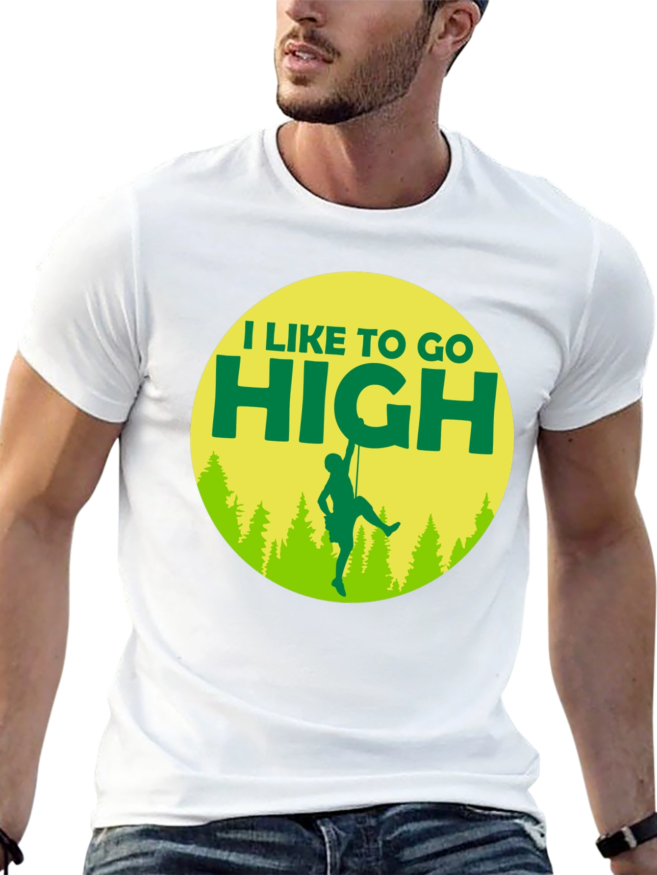 I Like To Go High T-Shirt Climbing Graphic Tee