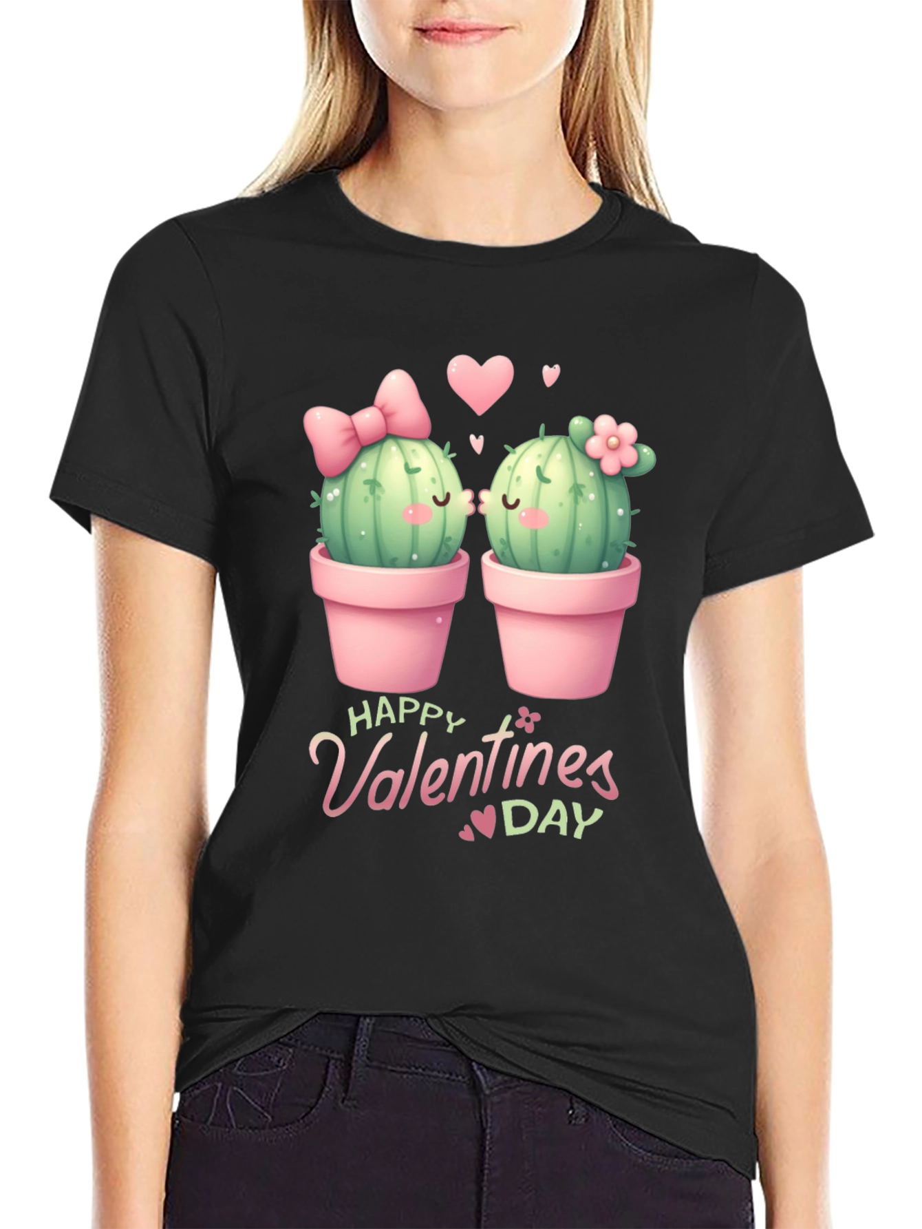 Cactus Valentines Day Graphic Tee