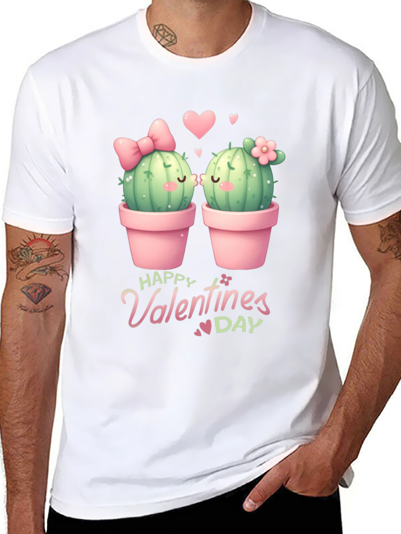 Cactus Valentines Day Graphic Tee