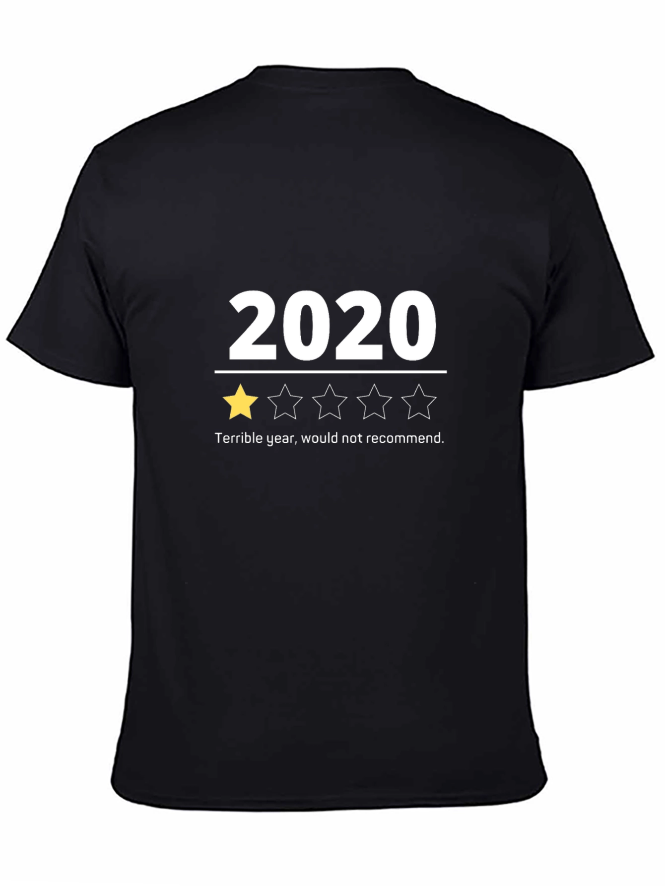2020 One Star Review Graphic Tee - Black T-Shirt