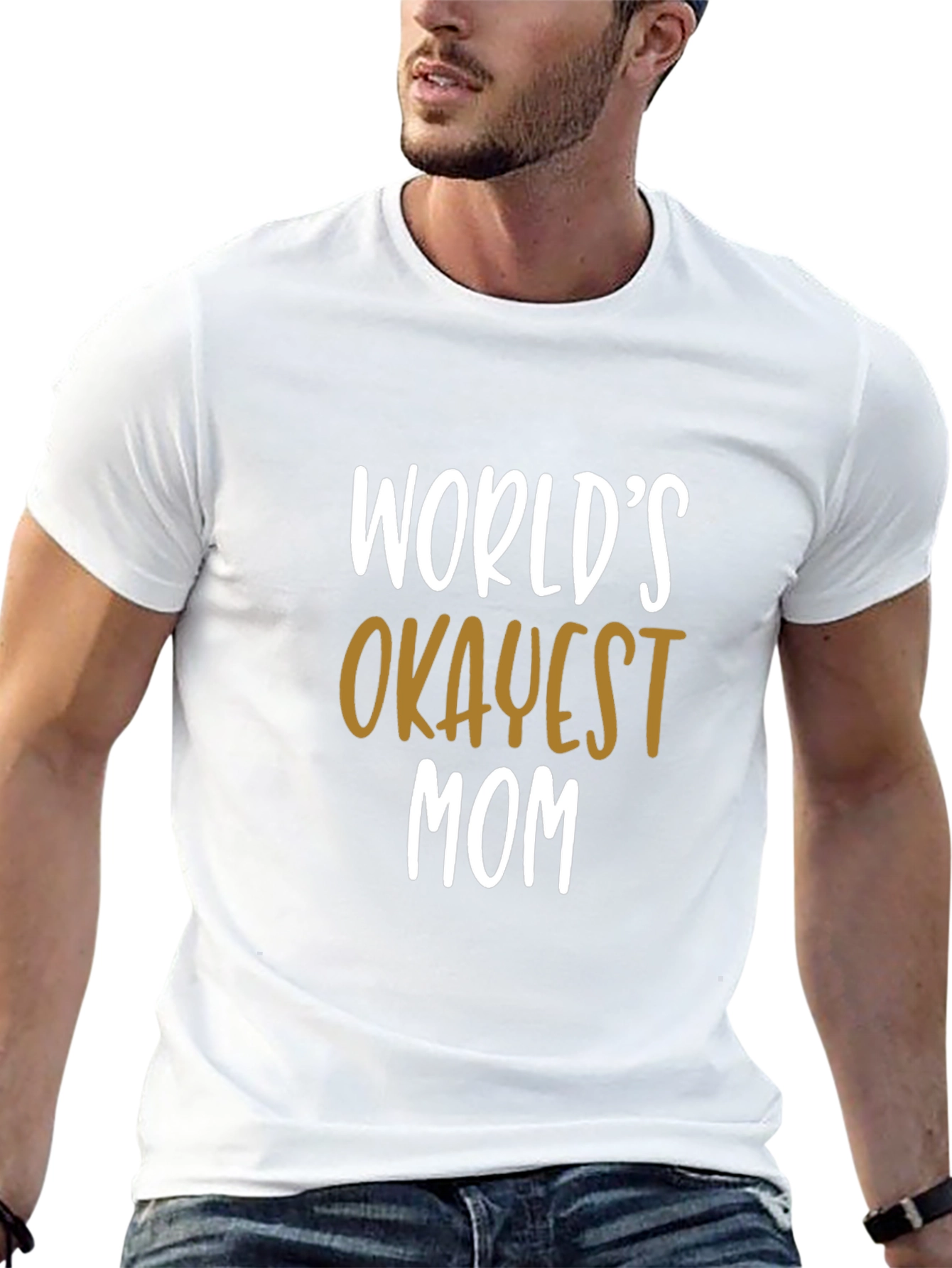Worlds Okayest Mom T-Shirt - Funny Gift