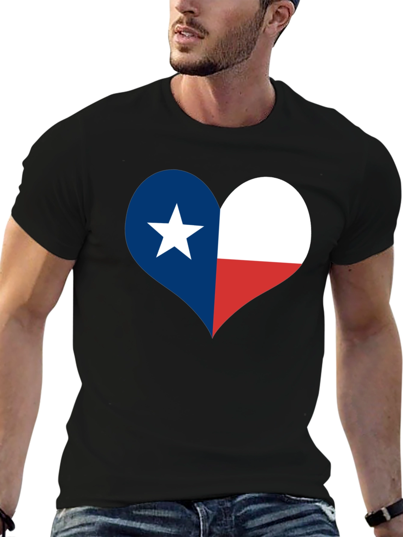 Texas Flag Heart T-Shirt - Lone Star State Pride
