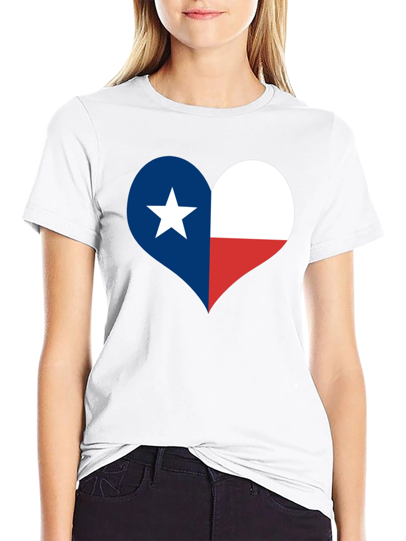 Texas Flag Heart T-Shirt - Lone Star State Pride