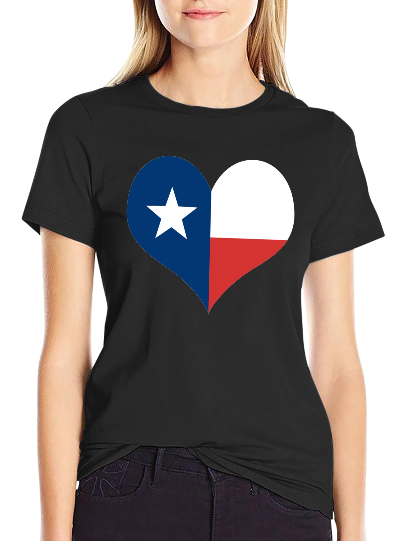 Texas Flag Heart T-Shirt - Lone Star State Pride
