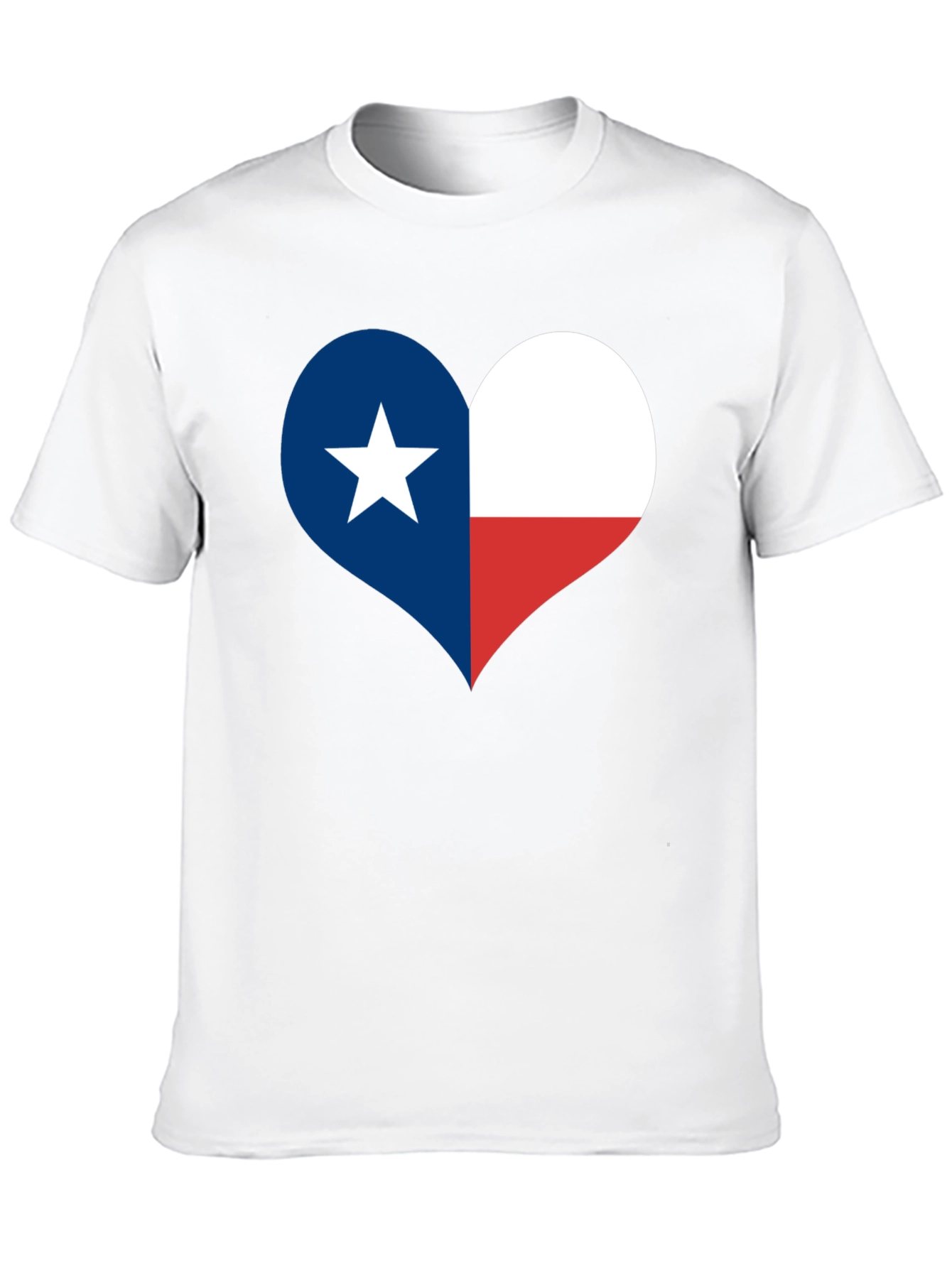 Texas Flag Heart T-Shirt - Lone Star State Pride