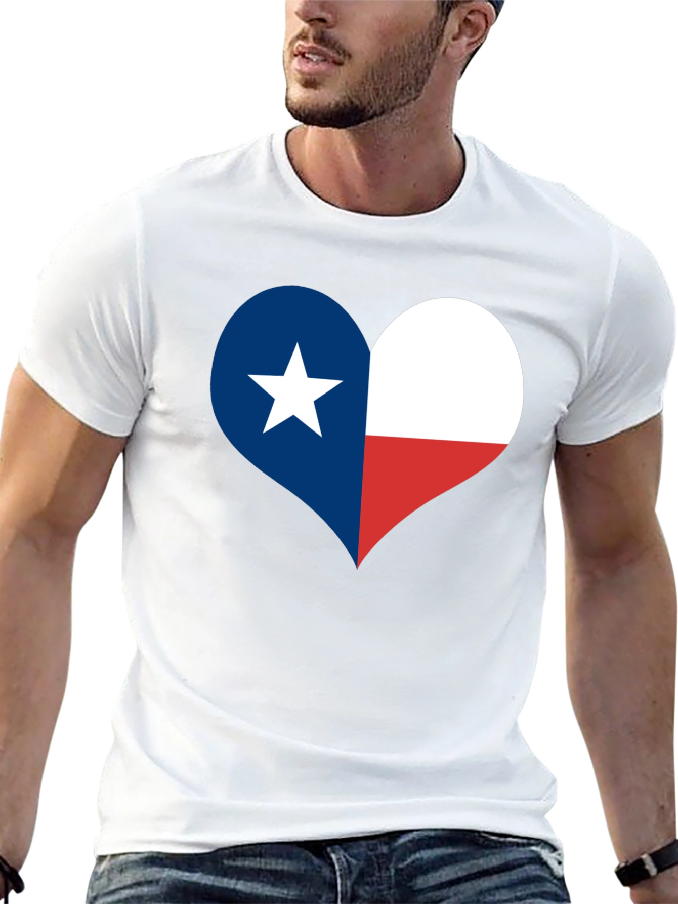 Texas Flag Heart T-Shirt - Lone Star State Pride