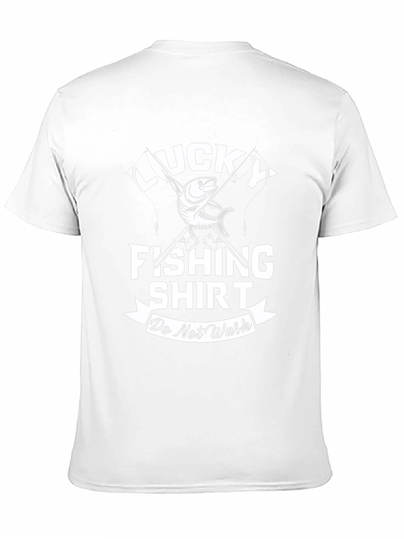 Lucky Fishing Shirt: Do Not Wash Novelty Tee