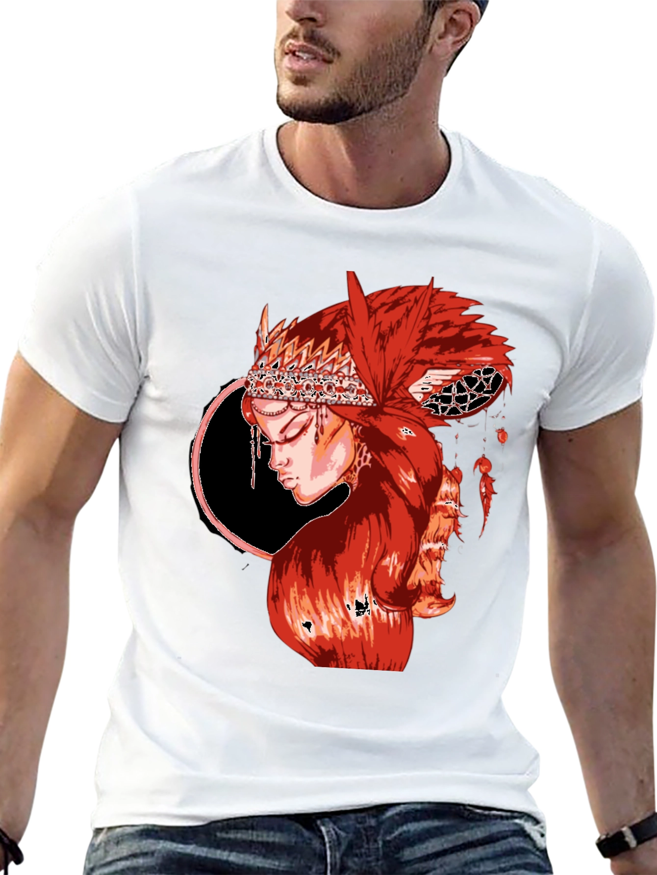 Red Haired Woman Graphic T-Shirt
