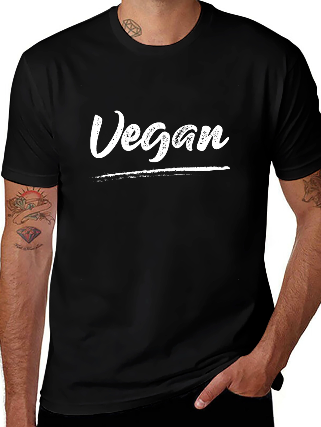 Vegan T-Shirt - Stylish Black Tee