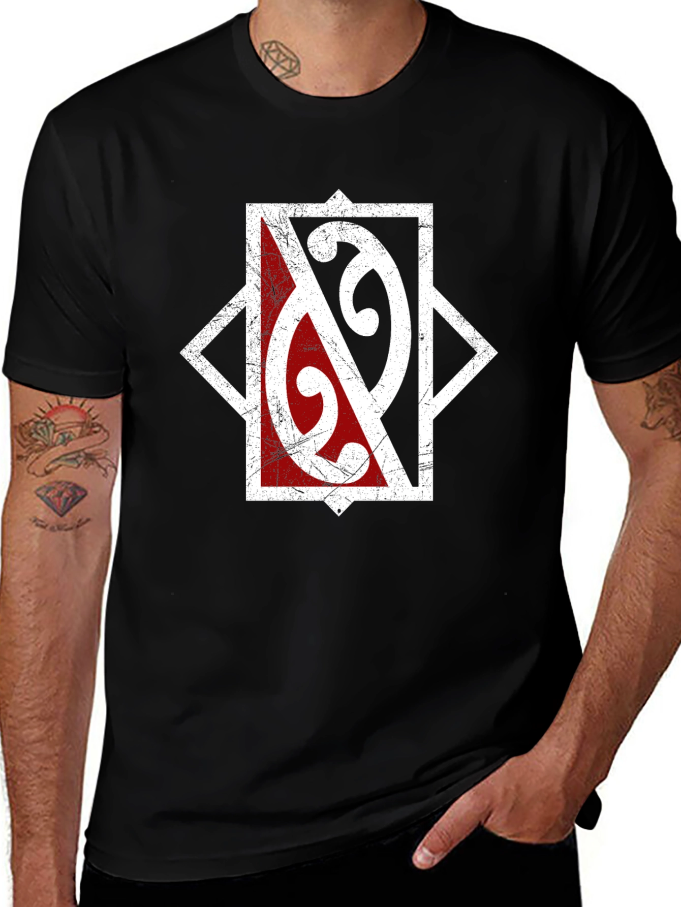 Distressed Graphic Tee - Edgy Streetwear